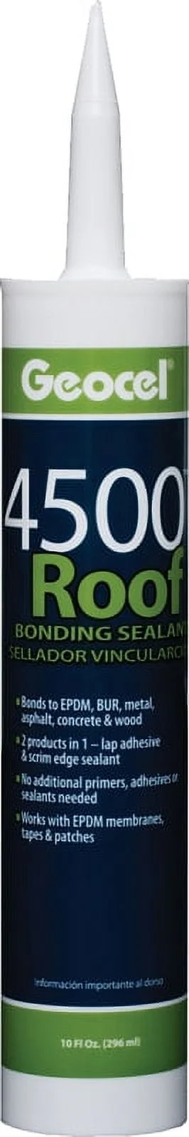 Geocel Roof Sealant,White,10 oz.,40 min. GC55101