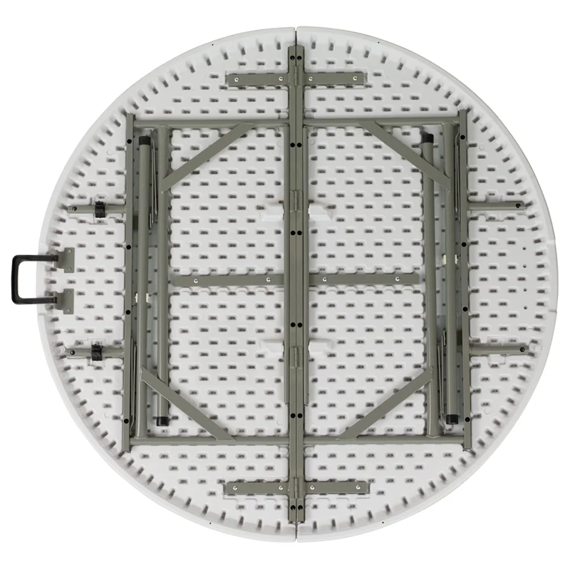 48'' Round Bi-Fold White Table