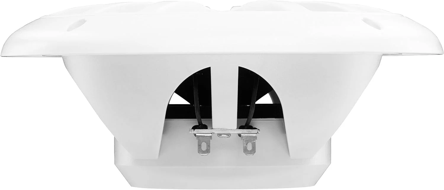 BOSS Audio Systems MR6W 6.5 inch Marine Boat Stereo Speakers - 180 Watts (per pair), Coaxial, 2 Way, Full Range, 4 Ohms, Weatherproof, Sold in Pairs