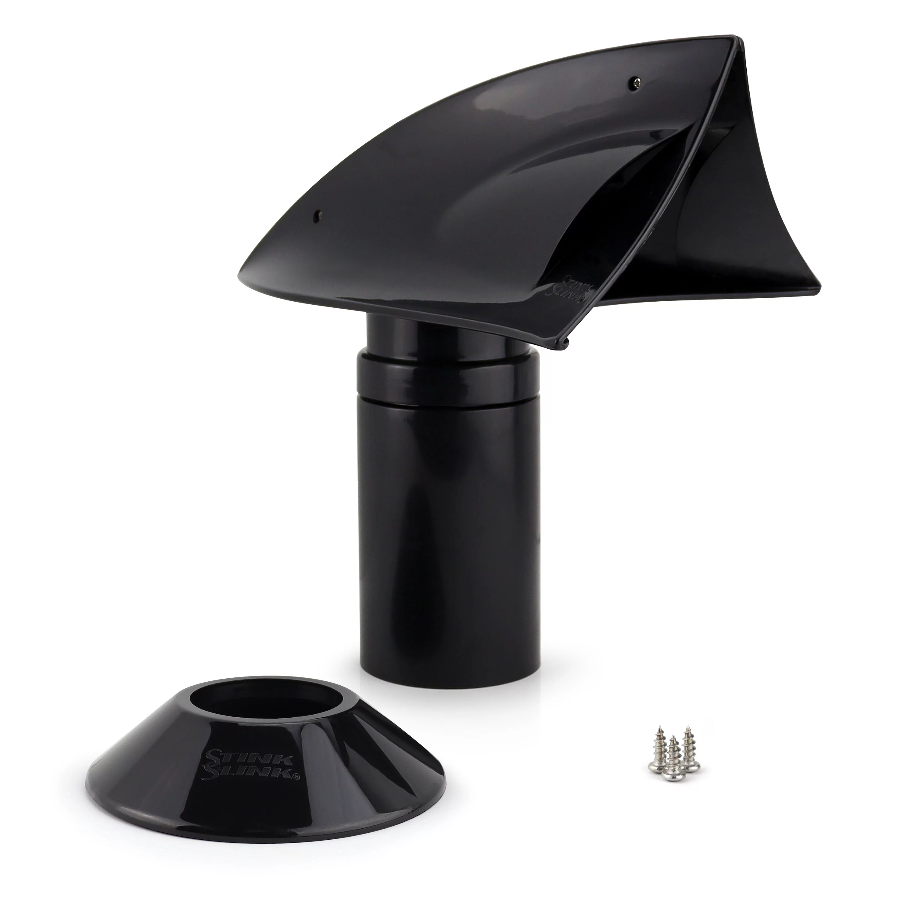 Stink Slink Rotating RV Sewer - Holding Tank Roof Vent/Cover/Cap - Black