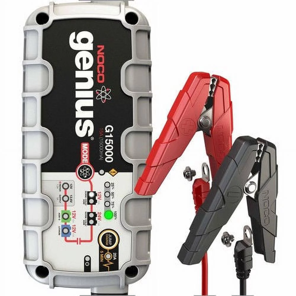 NOCO Genius G15000 12V/24V 15 Amp Pro-Series Battery Charger and Maintainer