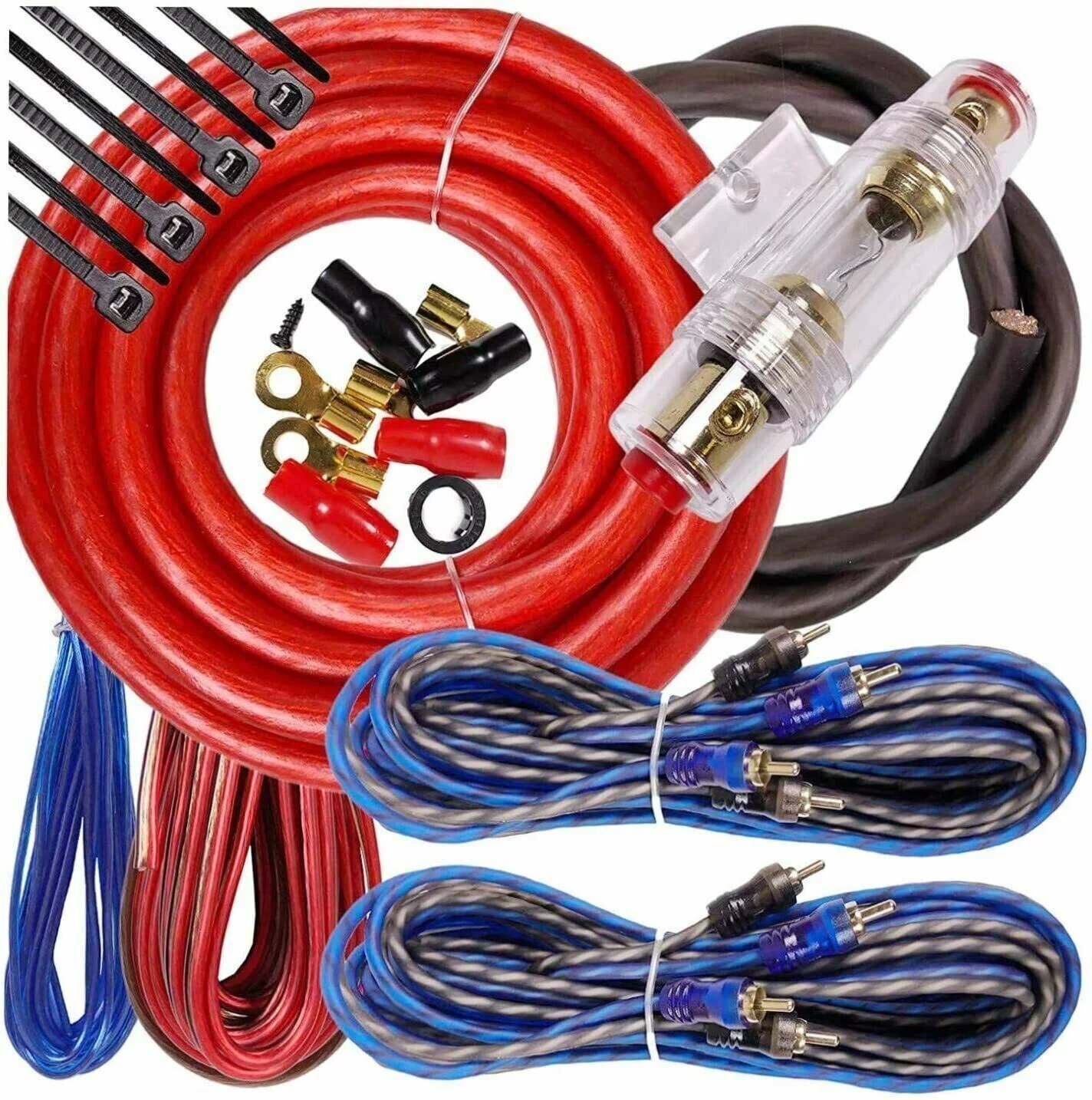 Hifonics ZD-1350.4D ZEUS DELTA 1350W MAX 4 Channel Car Amplifier + 4 Ch Amp Kit Bundle