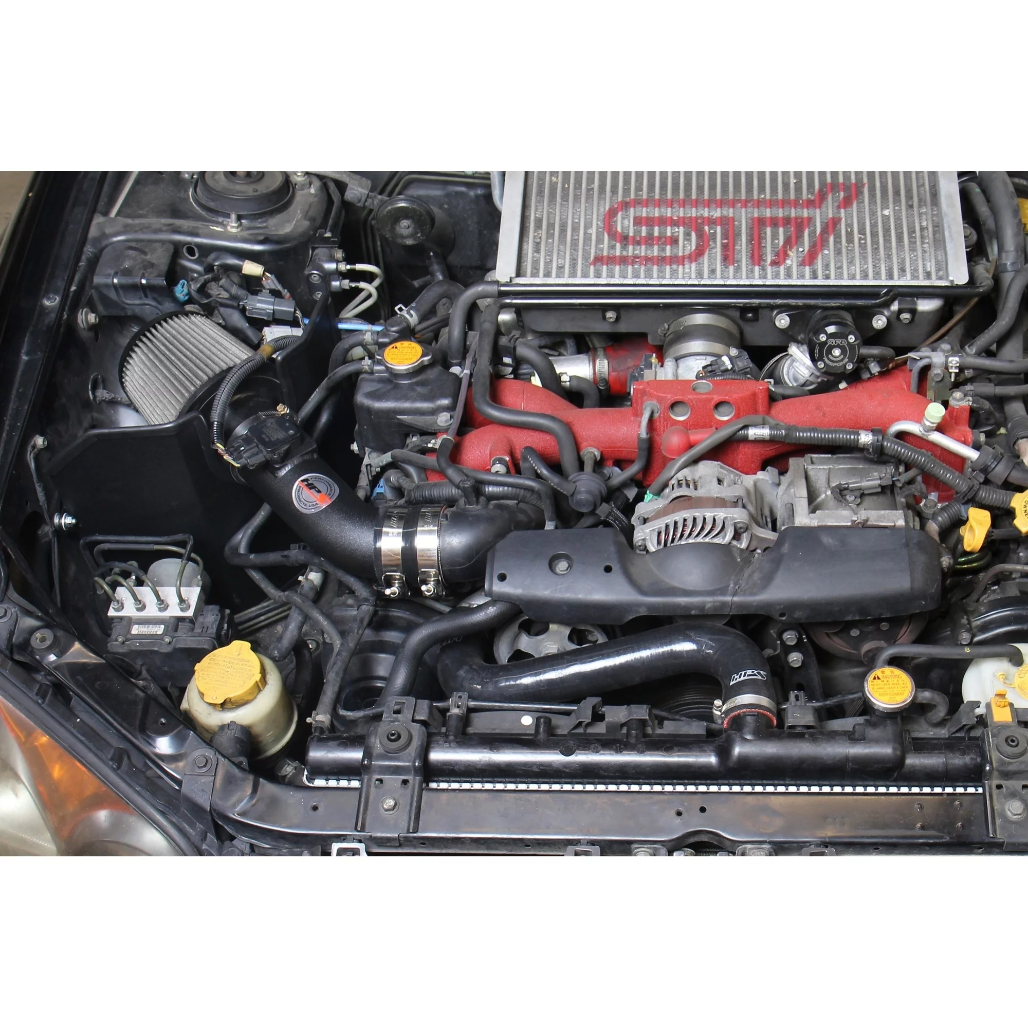 HPS Performance Black Shortram Air Intake Compatible for 2006-2007 Subaru WRX 04-07 WRX STi 2.5L Turbo, 827-606WB