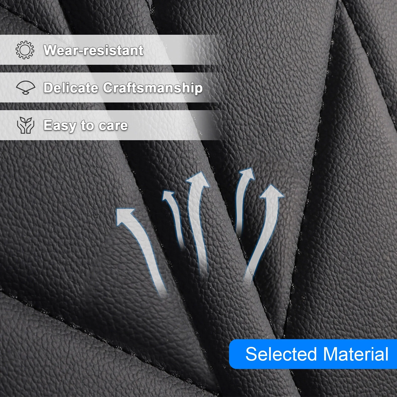 For Lexus Car Seat Cover 5 Seats, Premium Front+Rear Seat Full Set Protector, Cars SUV Automotive Interior Black