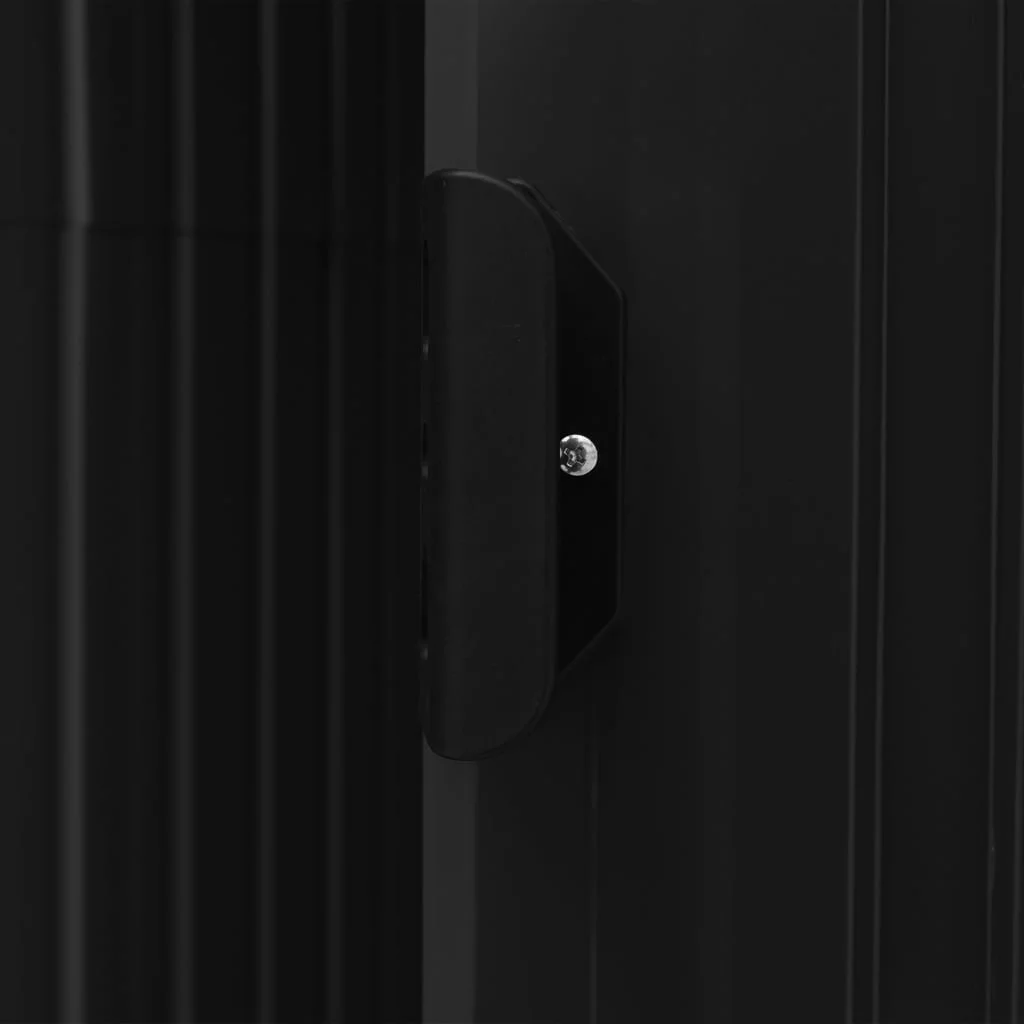 Charmma Garden Shed with Rack Anthracite 80.7