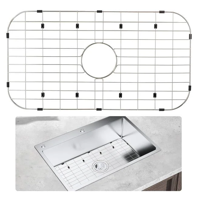 Vevor  26 x 14 in. Sink Protector Grid, Silver