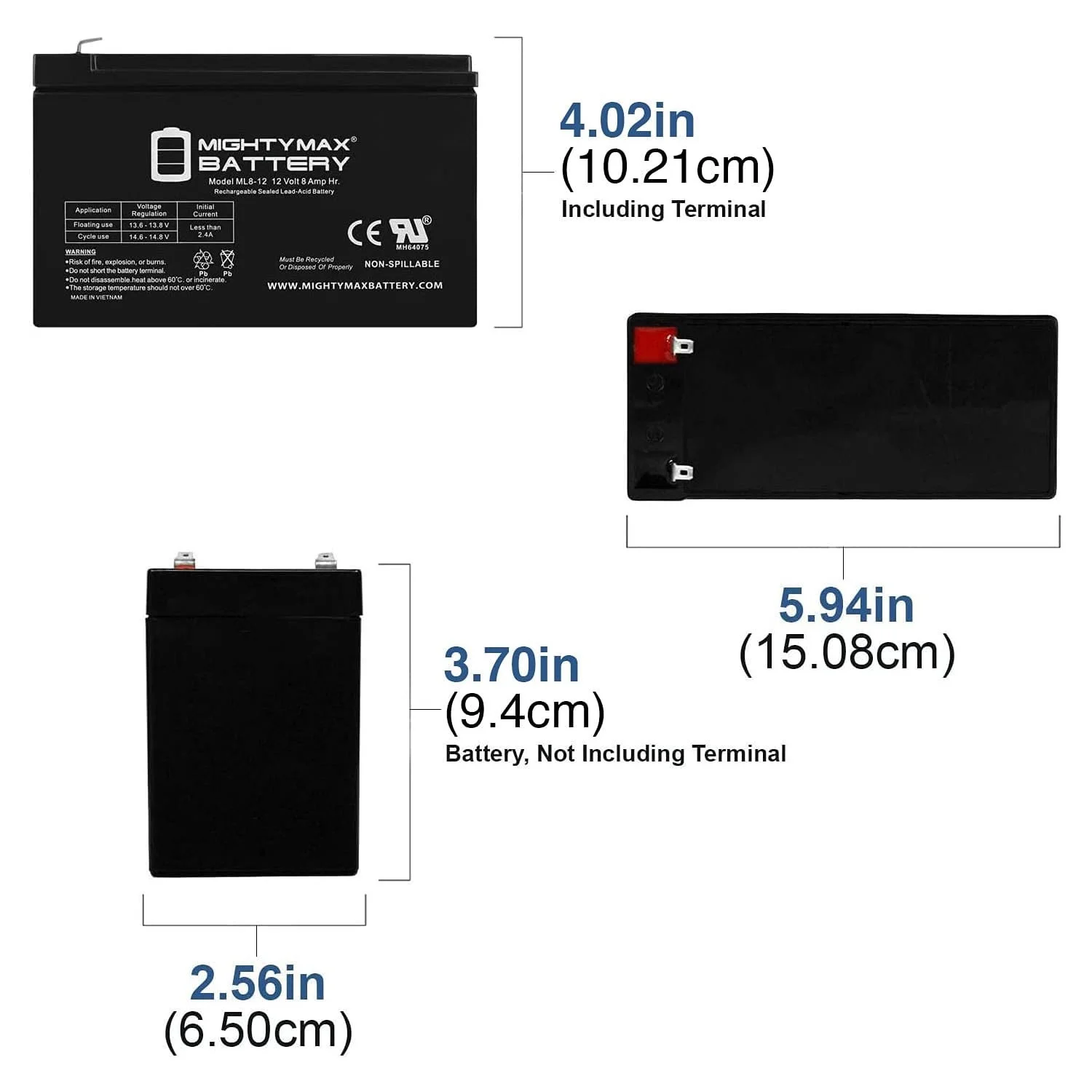 12V 8Ah SLA Battery for Mongoose M200 Electric Scooter