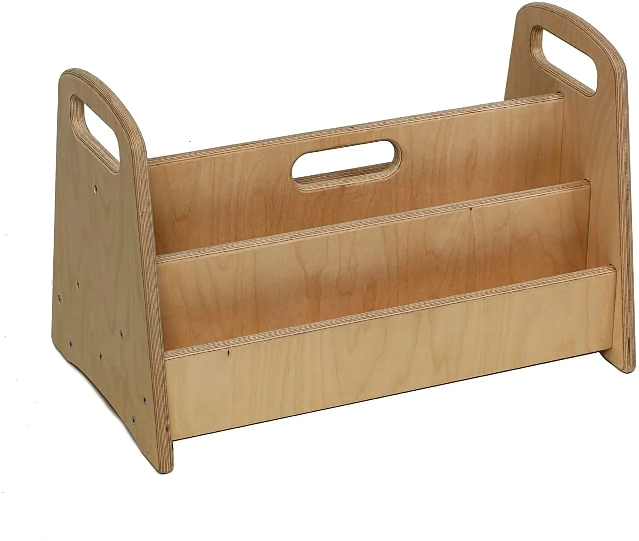 Montessori Freestanding Bookshelf | Easy Access Wooden Storage Rack for Kids | Wooden Shelves for Kid's Room (Medium)