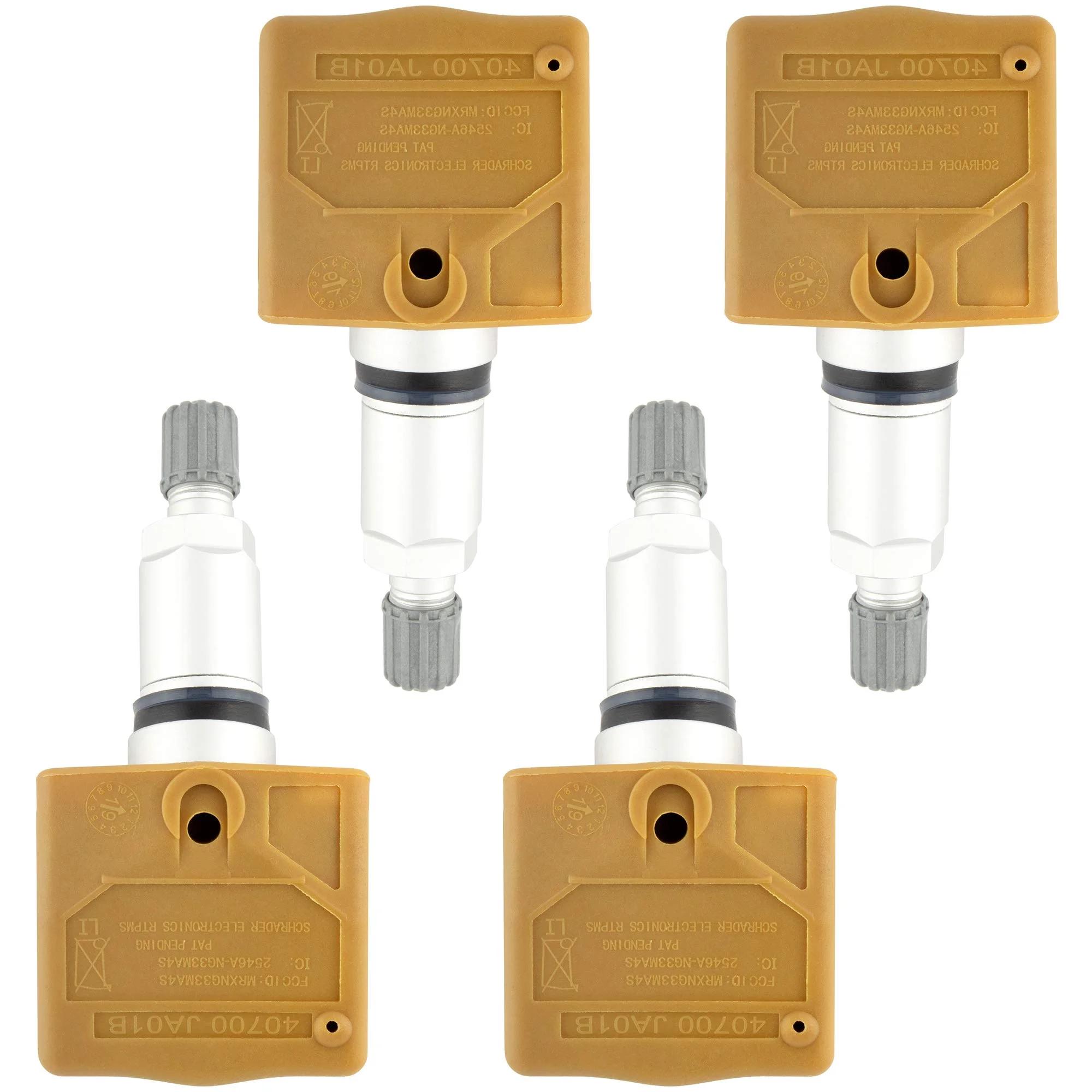 BOXI 4pcs Tire Pressure Sensors TPMS 315MHz Fit for Nissan Frontier 2006-2012 / Murano 2006-2013 / Quest 2006-2009 / Titan 2007-2012 / for Infiniti M35 2008-2010 / M45 2008-2010 | 40700-JA01B TX-S031