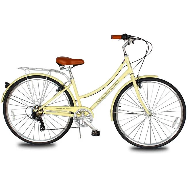 Micargi Bicycles ROASCA V7-F-39-VAL 39 in. V7 700C Vanilla Roasca-7SP City Bike