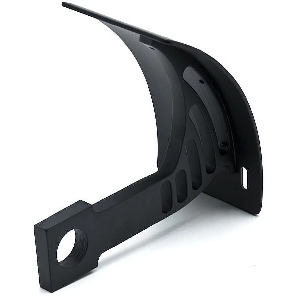 Krator Black Vertical Axle Mount Motorcycle Plate Holder Compatible with BMW HD2 HP2 Sport Megamoto