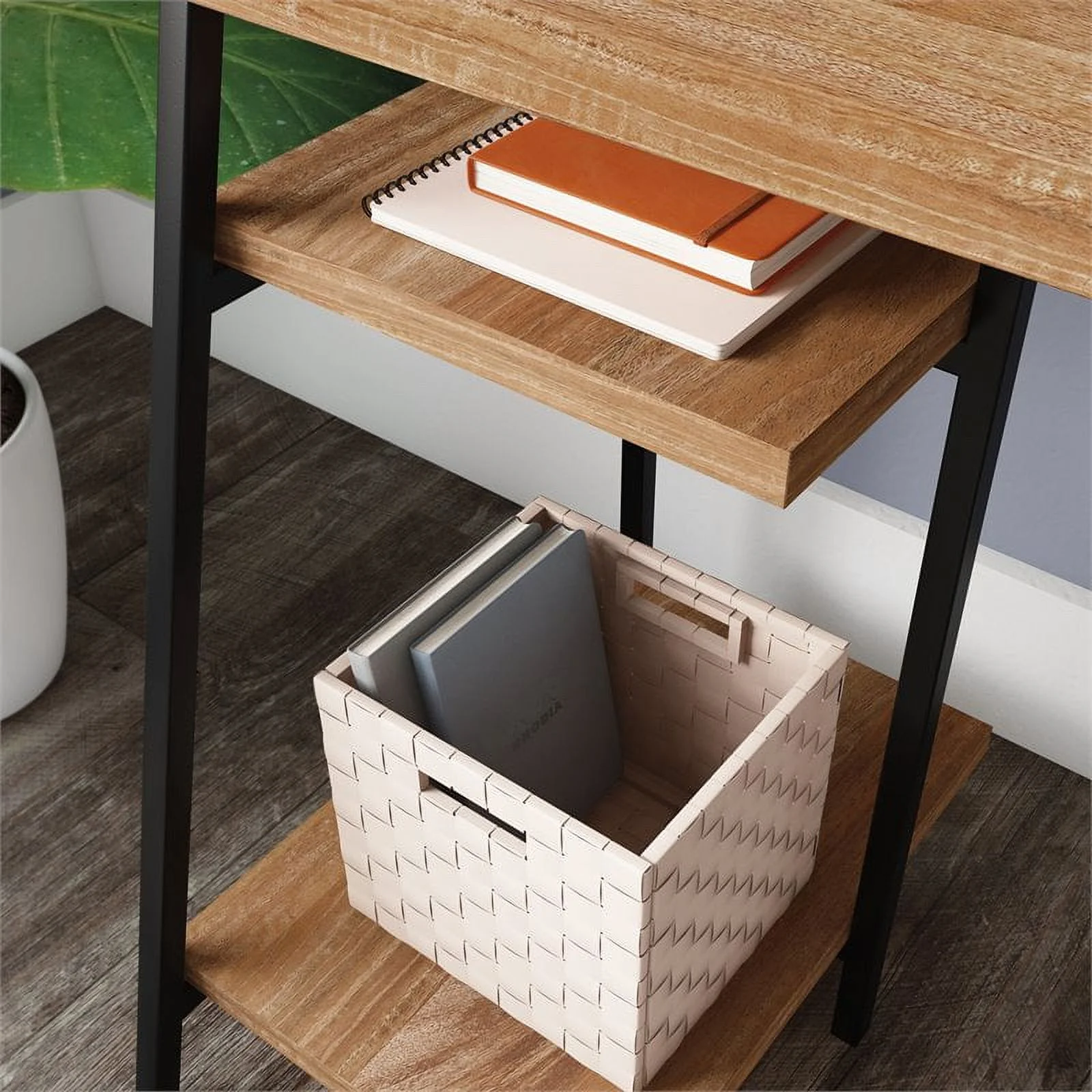 Sauder Union Plain 5-Shelf Open Bookcase, Prairie Cherry Finish