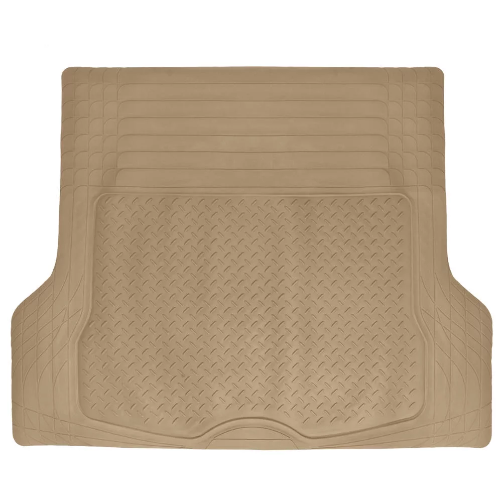 BDK Super Duty Rubber Floor Mats for Car SUV and Van with Cargo Mat, All Weather, Heavy Duty, 3 Colors