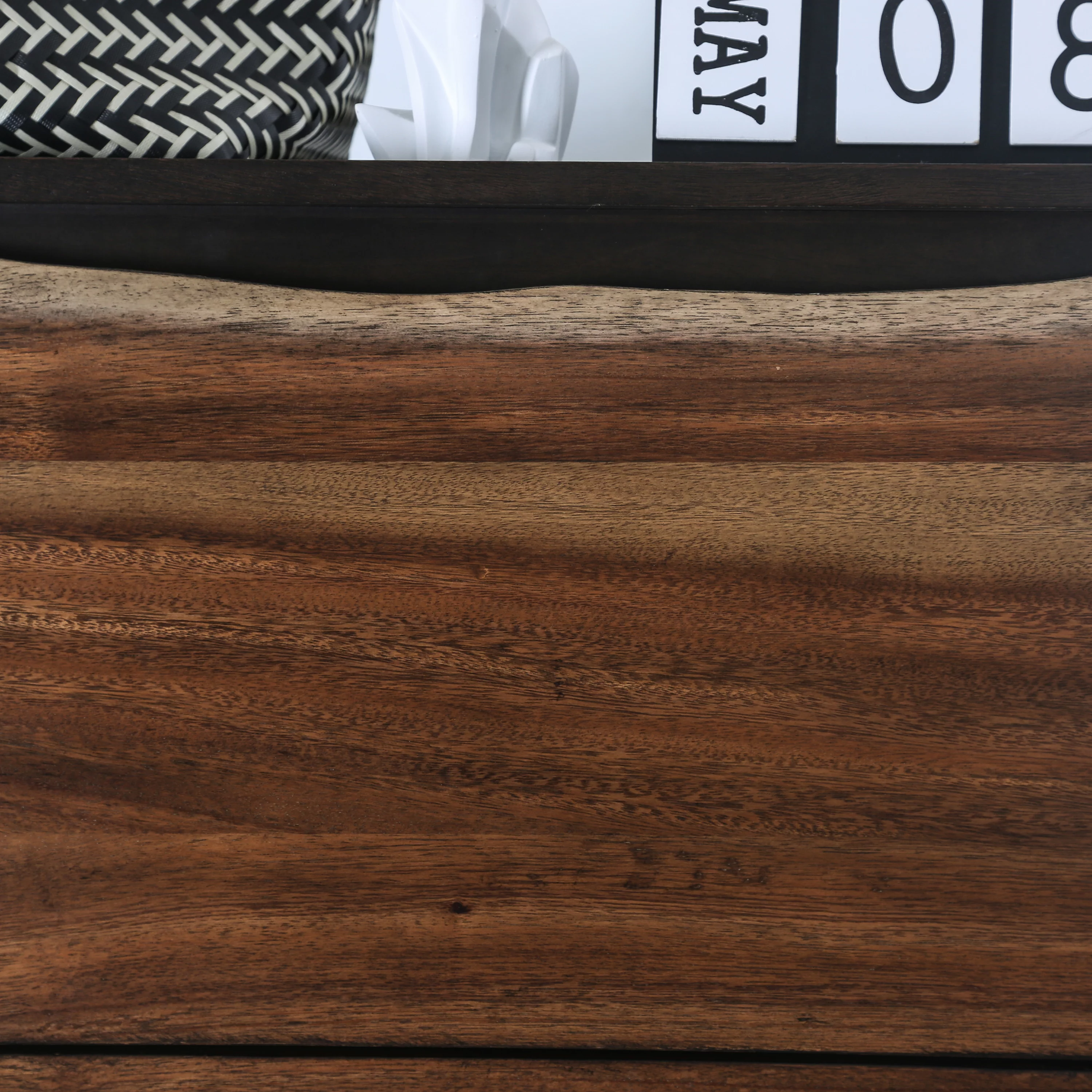 Furniture of America Trippen Nightstand with 2-Drawer, Dark Walnut and Oak