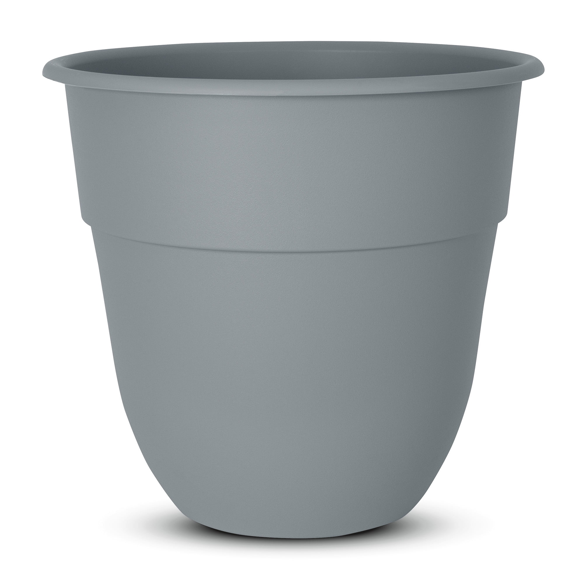 Suncast 15-Inch Indoor/Outdoor Resin Flower Planter, Gray