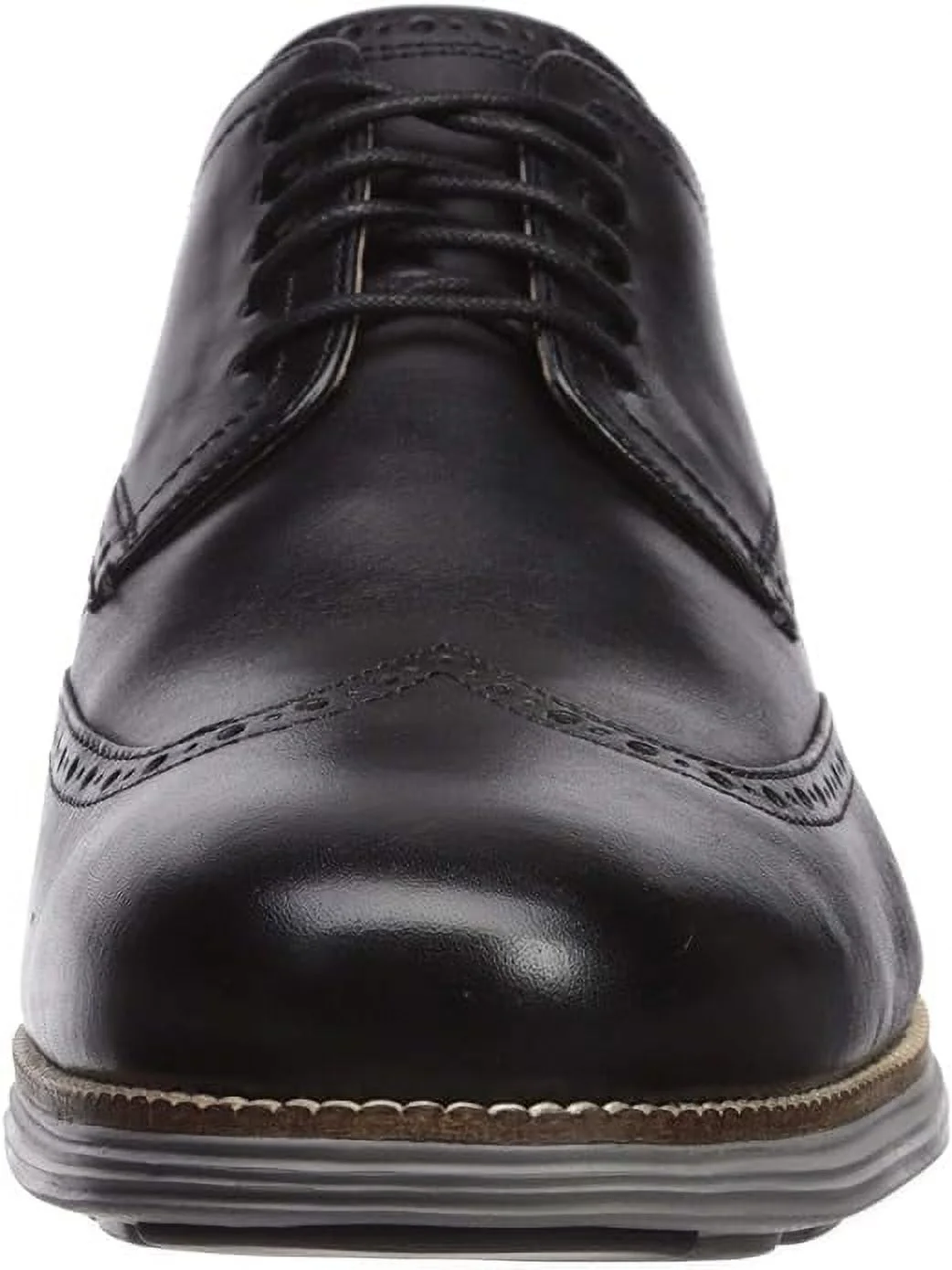 Cole Haan Grand Tour Wing Oxford Black Leather/Ironstone Lace Up Cutout Sneakers (Black Leather/Ironstone, 9)