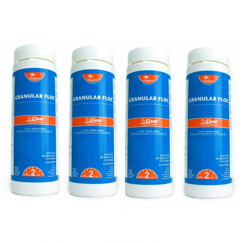 Rx Clear Granular Floc Clarifier for Swimming Pools and Spas, 8 lbs