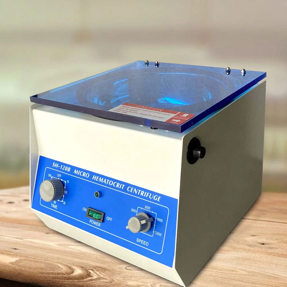 Miumaeov Electric Hematocrit Microhematocrit Centrifuge Digital Lab Medical Centrifuge Machine High Speed 100W