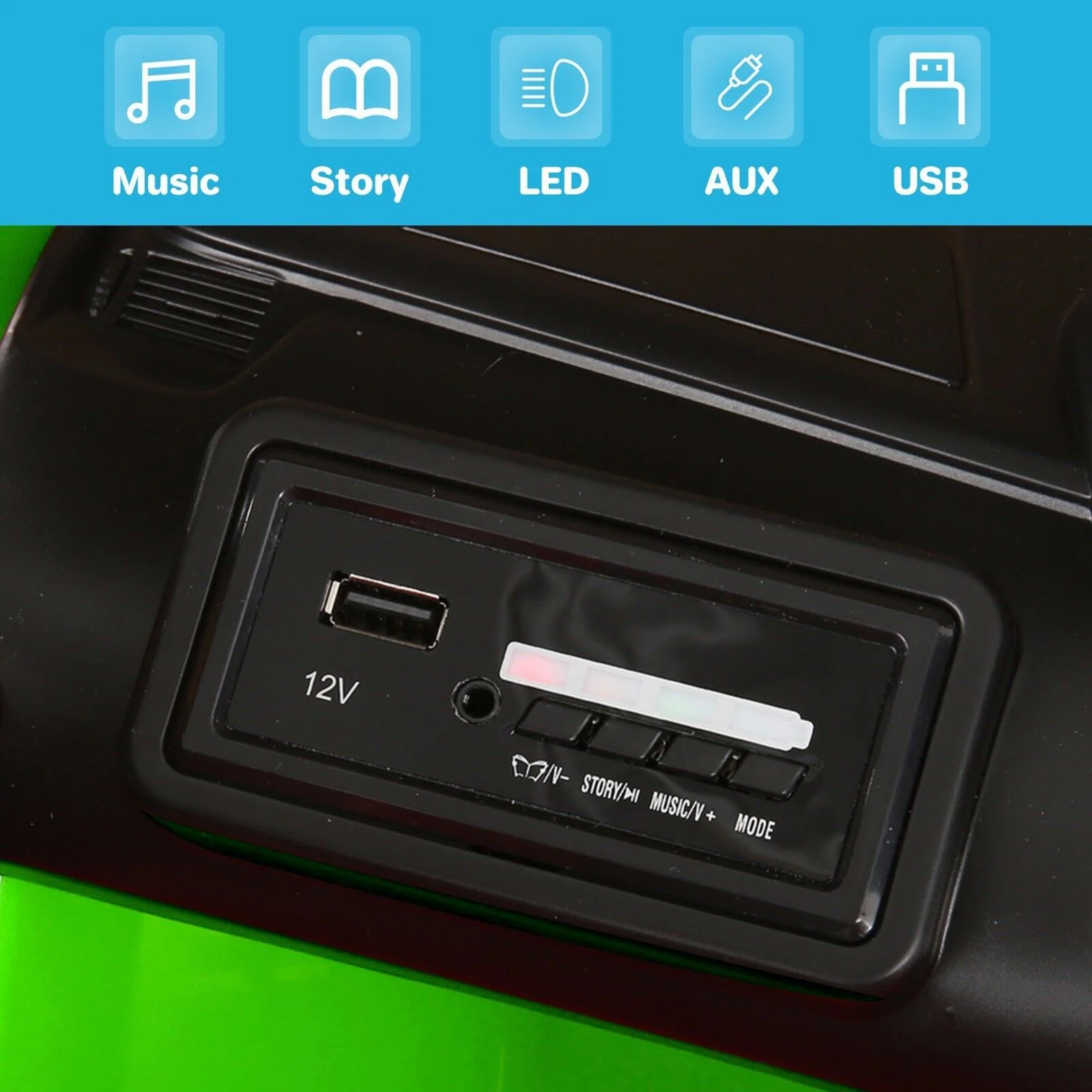 Premium 24V/12V Kids Electric Jeep Truck with Remote Control and 3 Speeds - 400W Power!