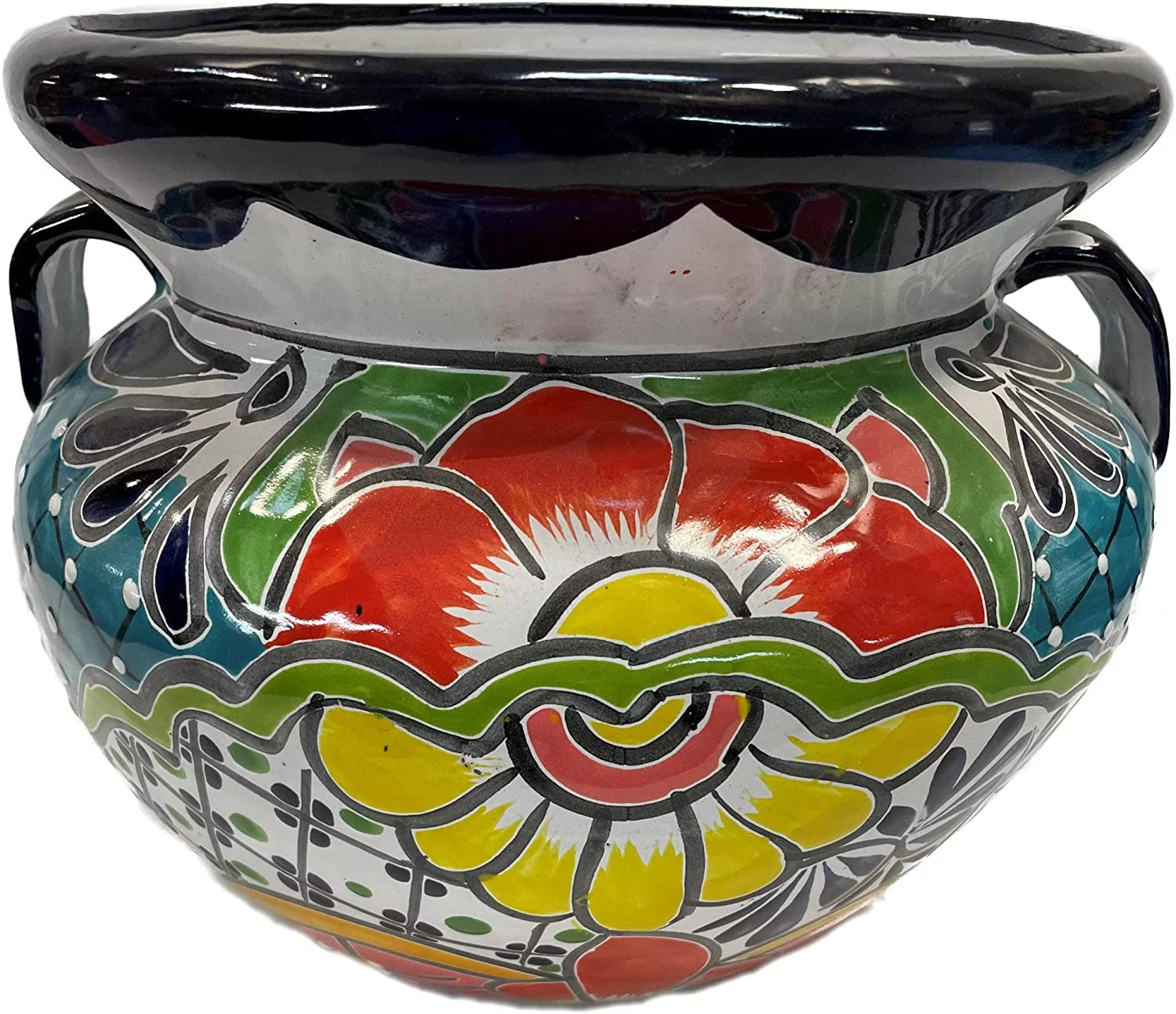 Small-Sized Paracho Mexican Colors Talavera Ceramic Garden
