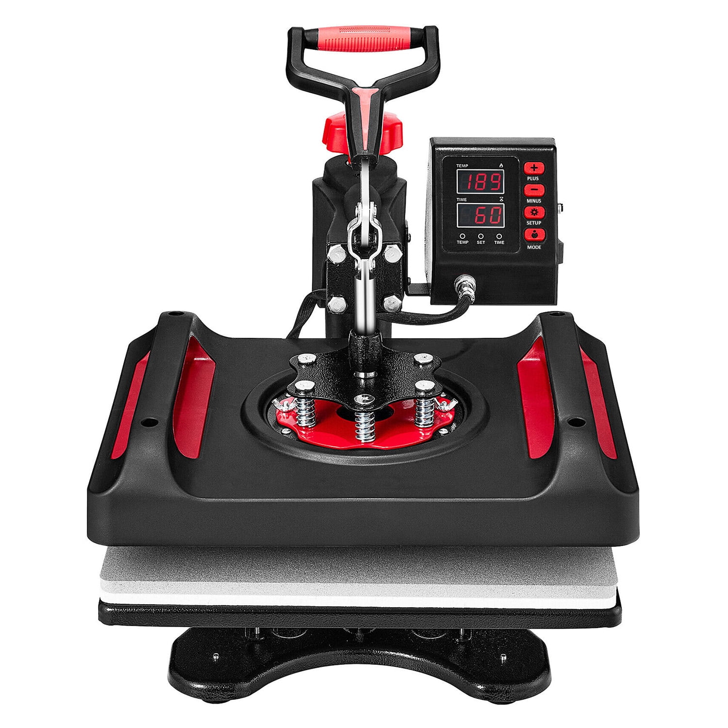 12 x 15 inches Heat Press Machine Fast Heating 360 Swing Away Digital Sublimation T-Shirt Vinyl Transfer Printer with Anti-Scald Surface for Canvas Bags Pillows