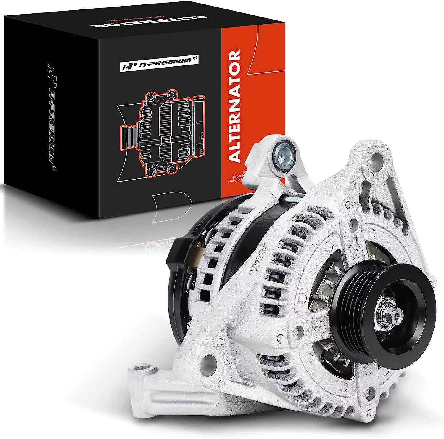 A-Premium Alternator Compatible with Dodge Ram 1500 2002-2003 2006, Durango 2001-2006 & Jeep Grand Cherokee 2002, Liberty 2002, 3.7L 4.7L, 136Amp 12Volt CW 6-Groove Clutch Pulley, Replace# 4801251AA
