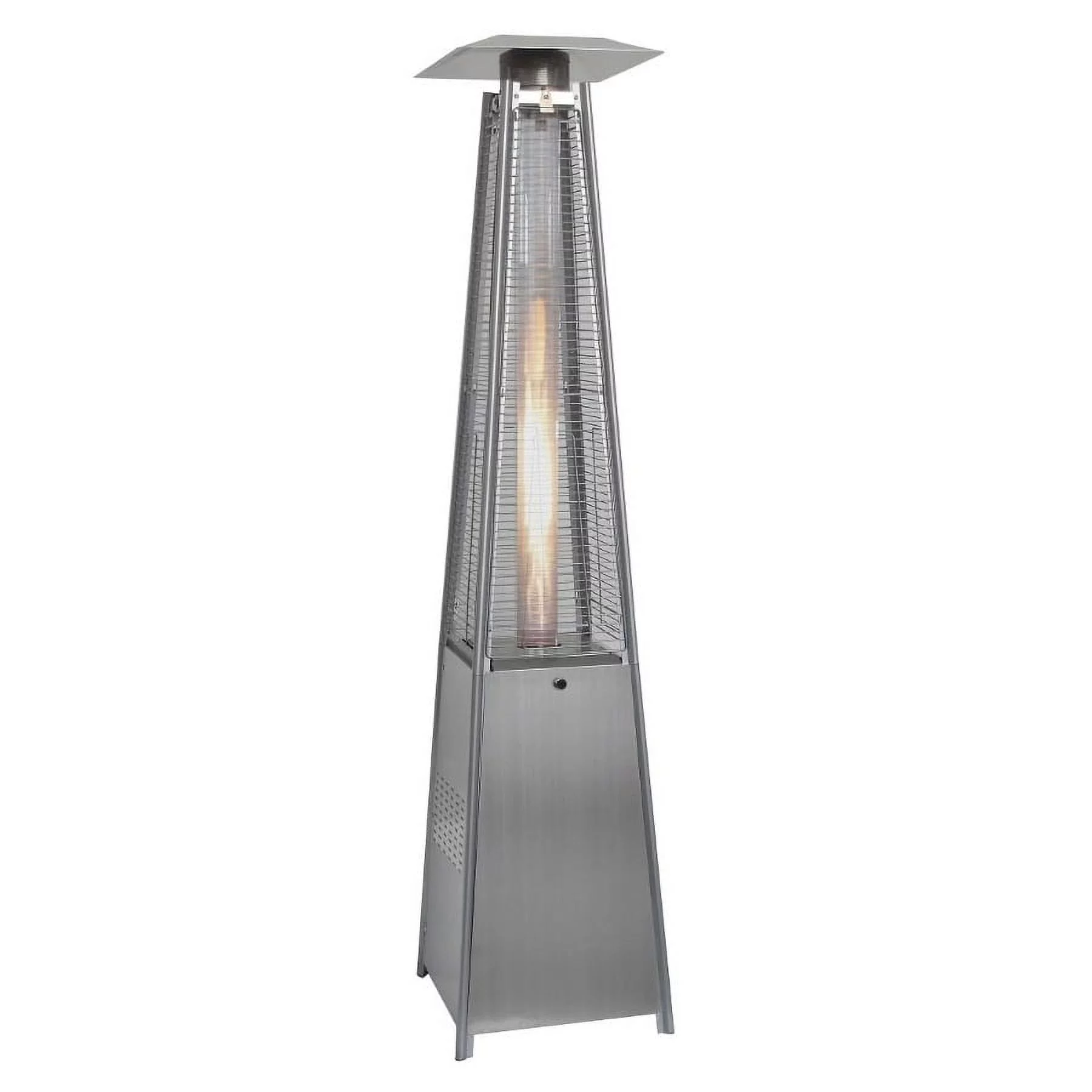 Hanover 7 ft. 42,000 BTU Pyramid Propane Patio Heater in Stainless Steel