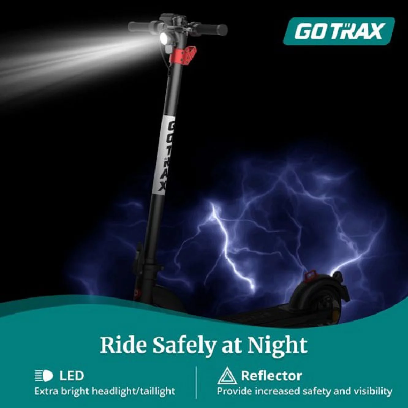 Refurbished GOTRAX GT-G3-BLACK G3 Commuting Electric Scooter - 8.5