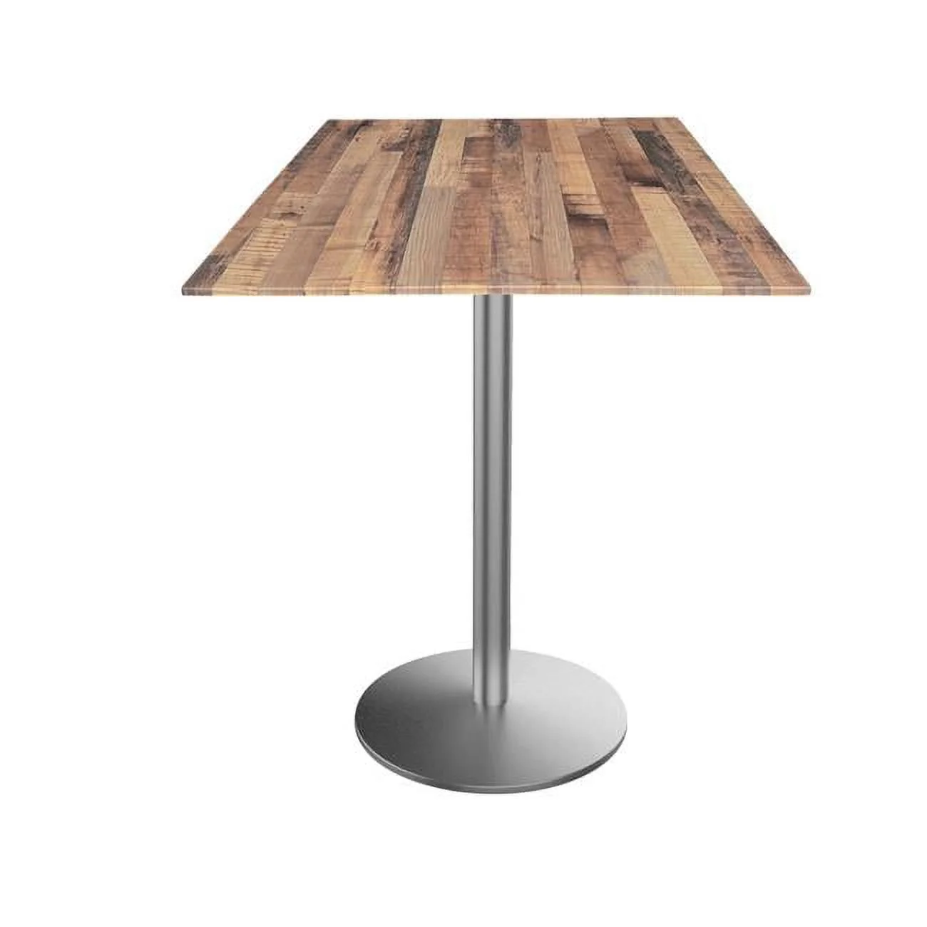 Holland Bar Stool  36 in. Tall Indoor & Outdoor All-Season Table with 32 x 32 in. Square Rustic Top