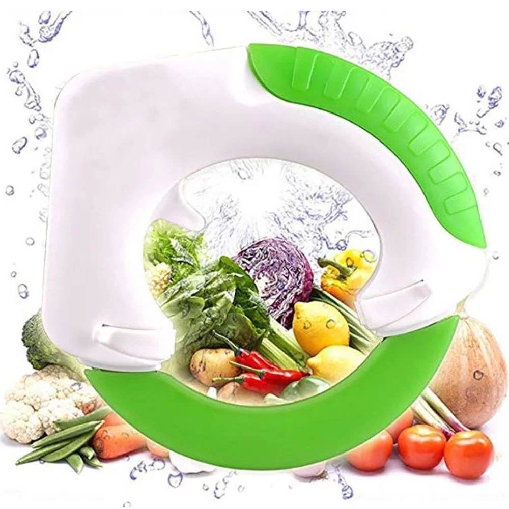 Circular Rolling Knife Multi-Purpose Cutting Tool with Unique Ergonomic Design - FAST & EASY for cutting Meat, Salad, Pizza & Vegetables- Protect your wrist with this Rolling Knife