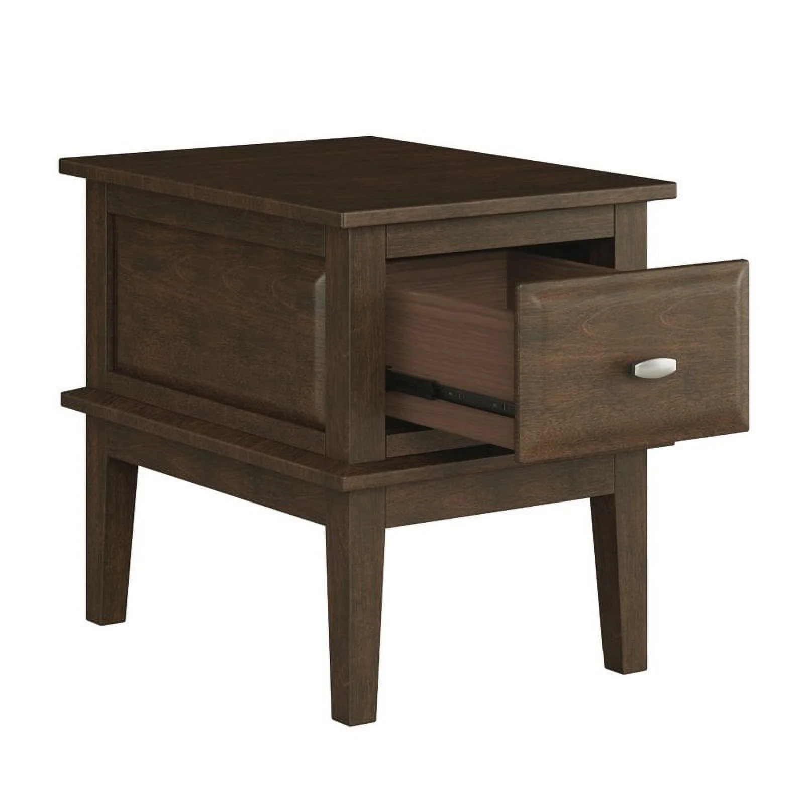 Lexicon Minot Wood 1 Drawer End Table in Cherry