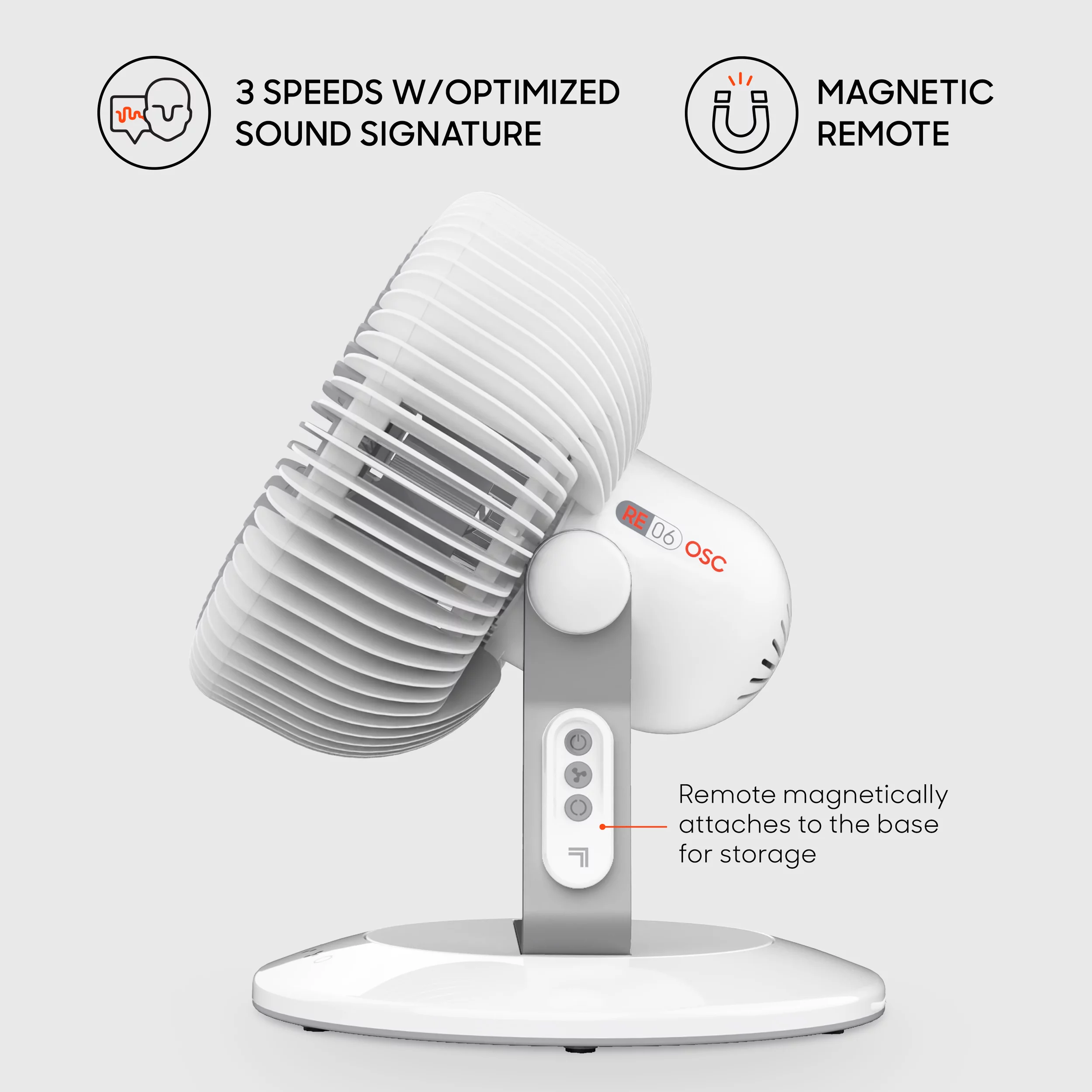 Sharper Image Refresh 06 OSC Oscillating Fan, 13.4