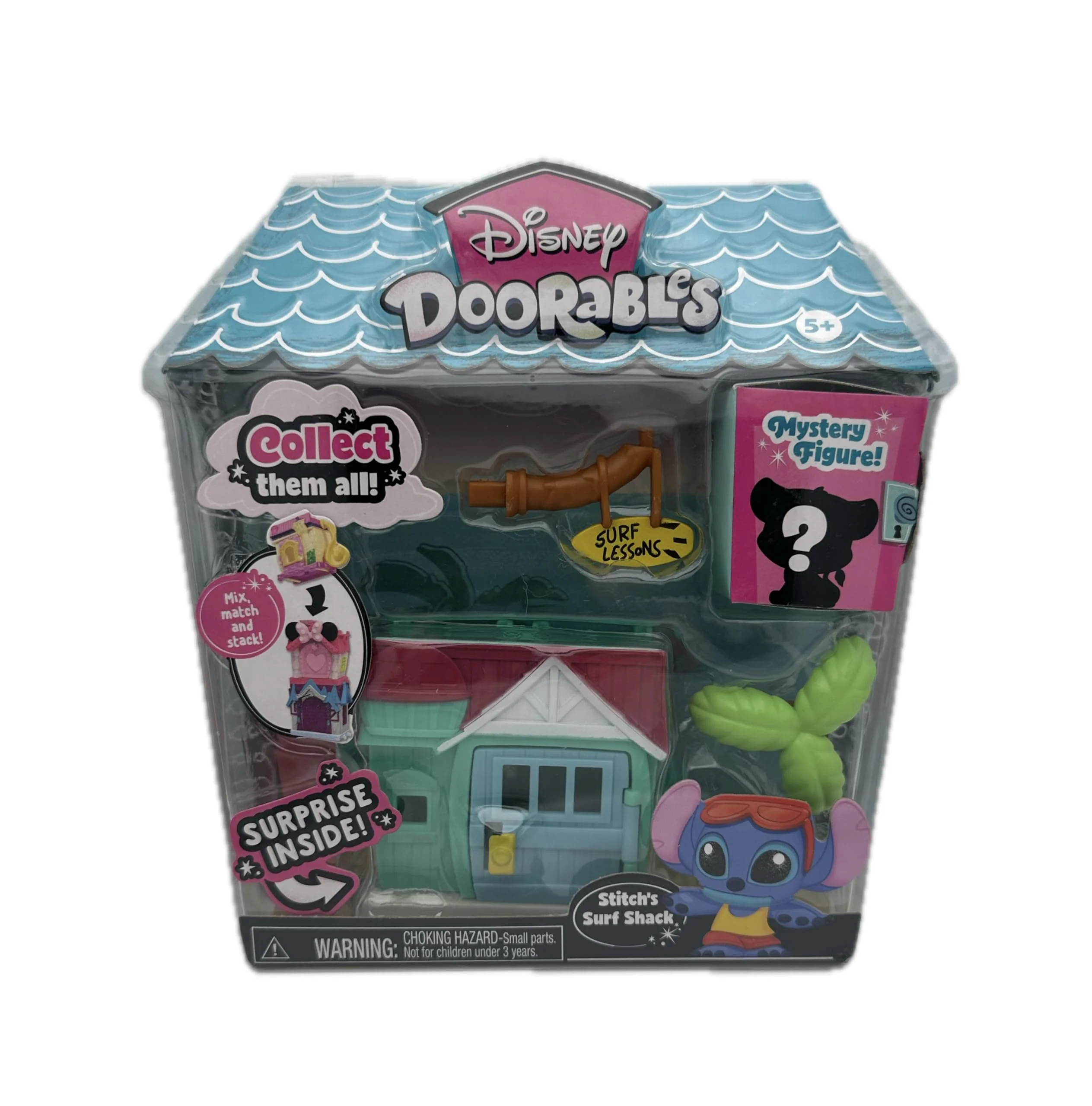 Disney Doorables Mini Playset Stitch’s Surf Shack, Ages 5 +