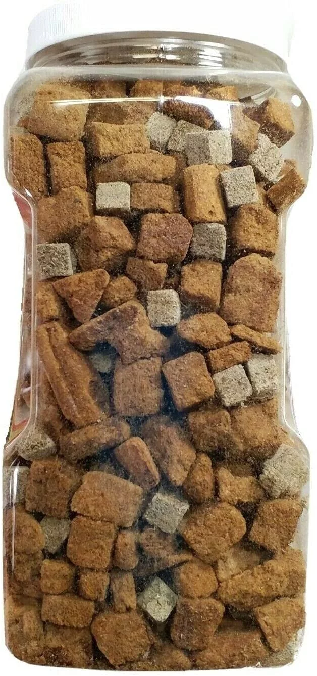 12oz Freeze Dried Tubifex Worm & Brine Shrimp Cubes. 100% Tubifex Worms & Brine Shrimp for All Tropical Fish, Marines, Land & Aquatic Turtles. Aquatic Foods Premium Freeze Dried Fish Foods.12oz-Jar