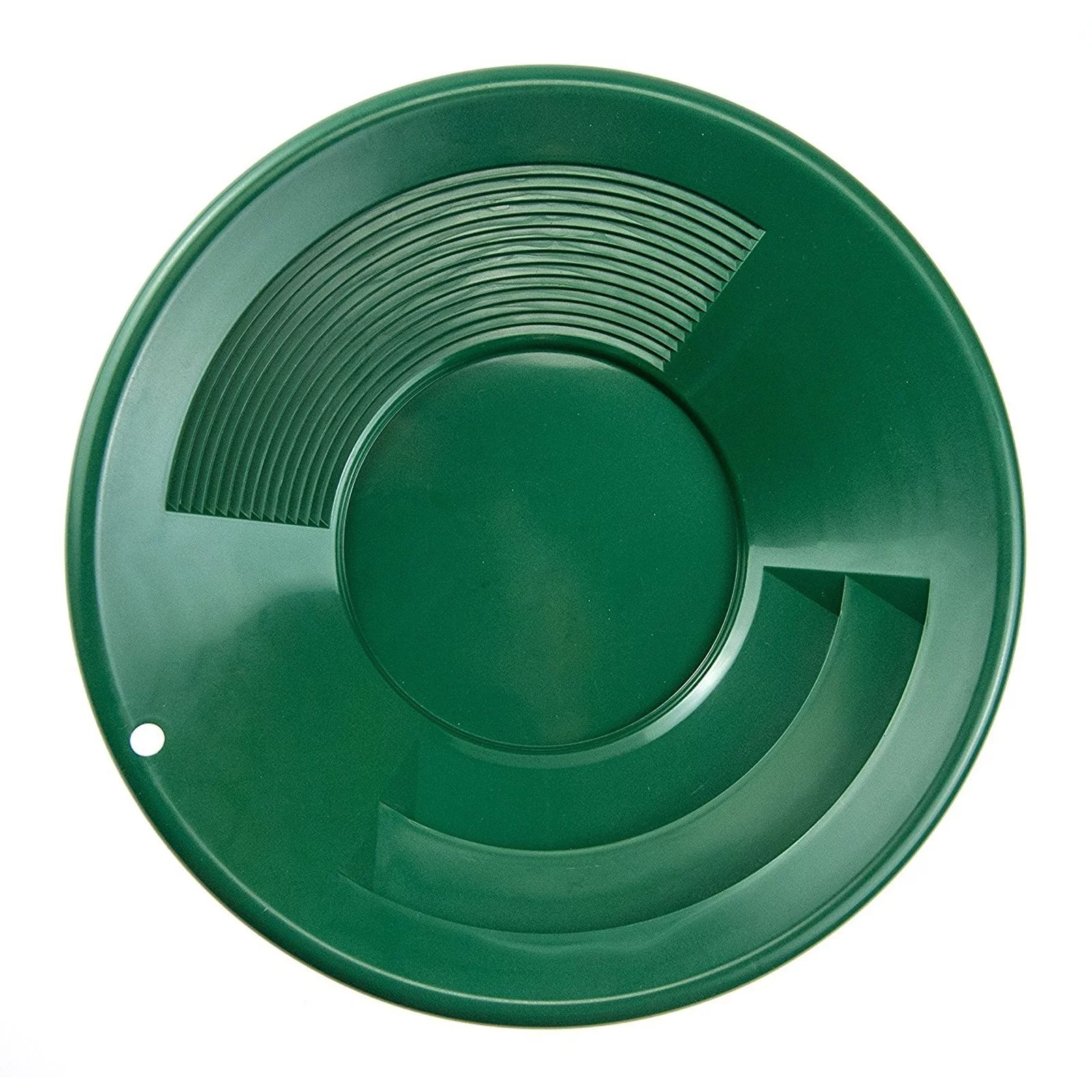 ASR Outdoor Green 10 Inch Gold Mining Pan for Gold Prospecting 2 Riffle Types