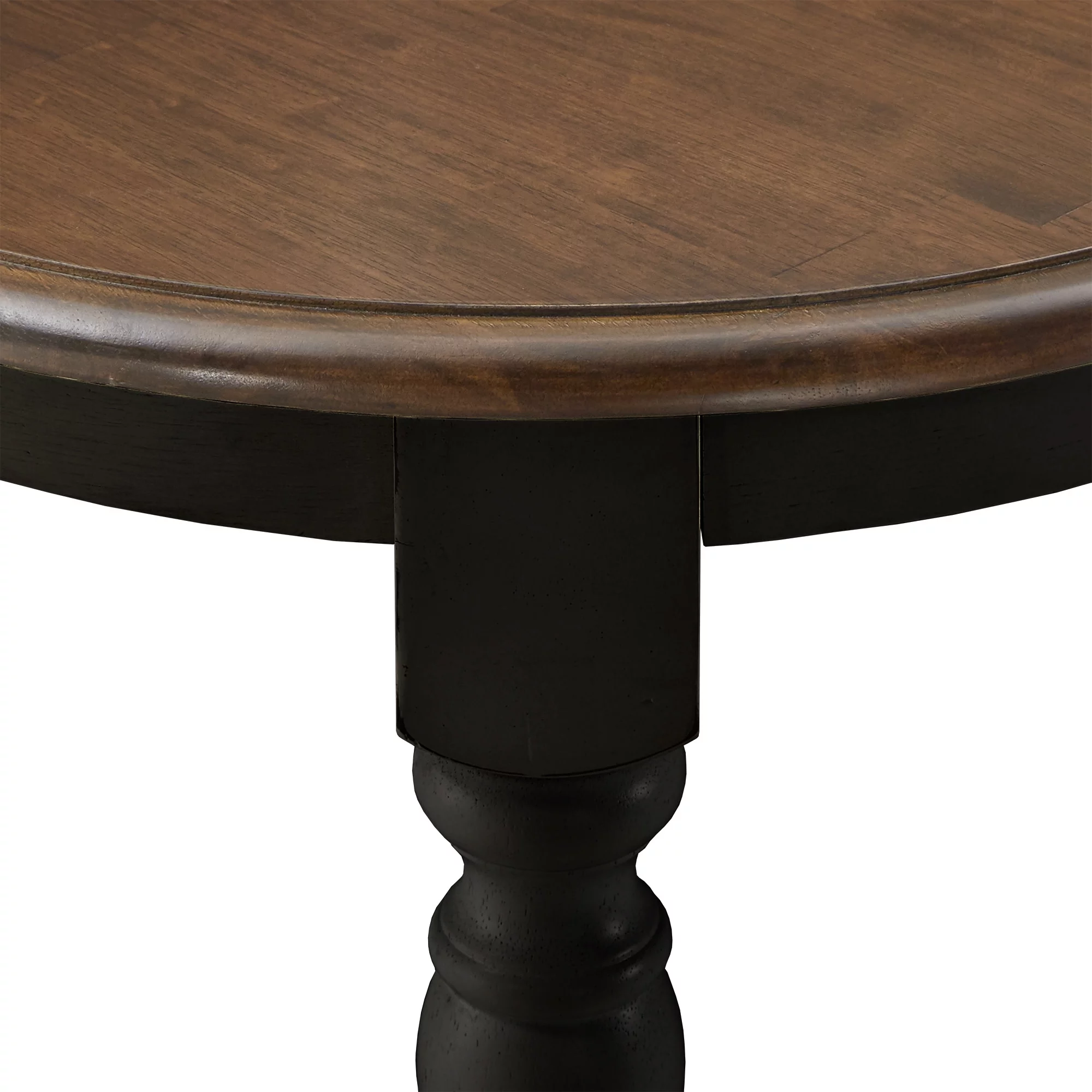 Weston Home Ohana Antique Two-Tone Extending Dining Table, Antique Black