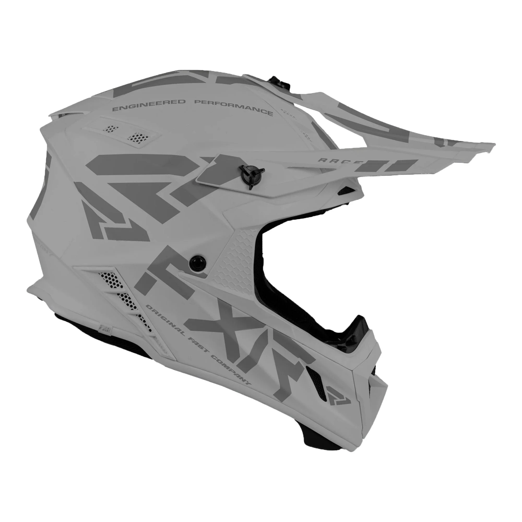 FXR  Helium Prime Helmet Quick Release Buckle 365 Vent Nose Guard Steel - X-Small - FMVSS 220601-0300-04