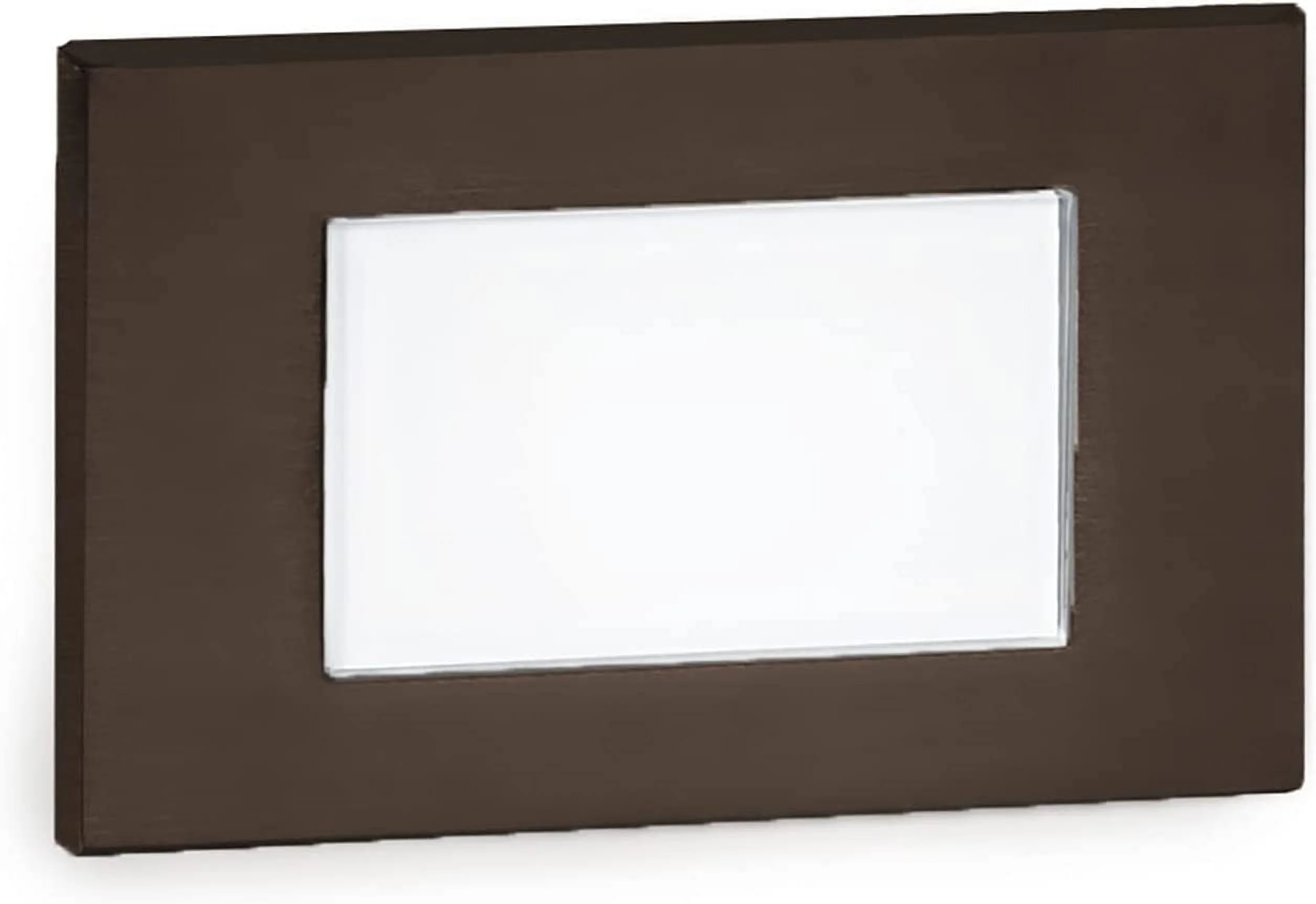 LEDme 120V LED Horizontal Diffused Indoor and Outdoor Step and Wall Light Amber 1800K LED in Black