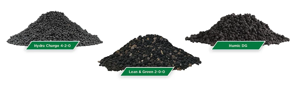 The Andersons Summer Stress Bundle with Hydra Charge™ Biosolid Fertilizer Plus Surfactant 4-2-0, Lean & Green™ 2-0-0, and Humic DG™