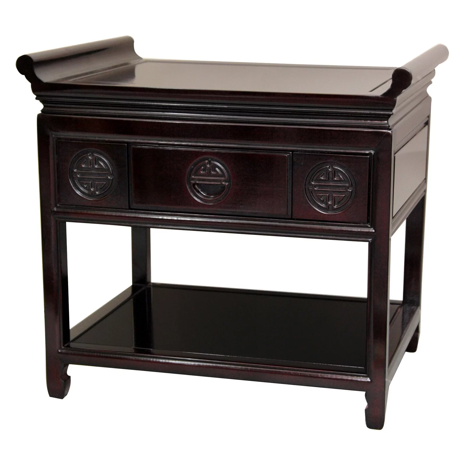 Oriental Furniture Rosewood Altar Table, Rosewood, 32