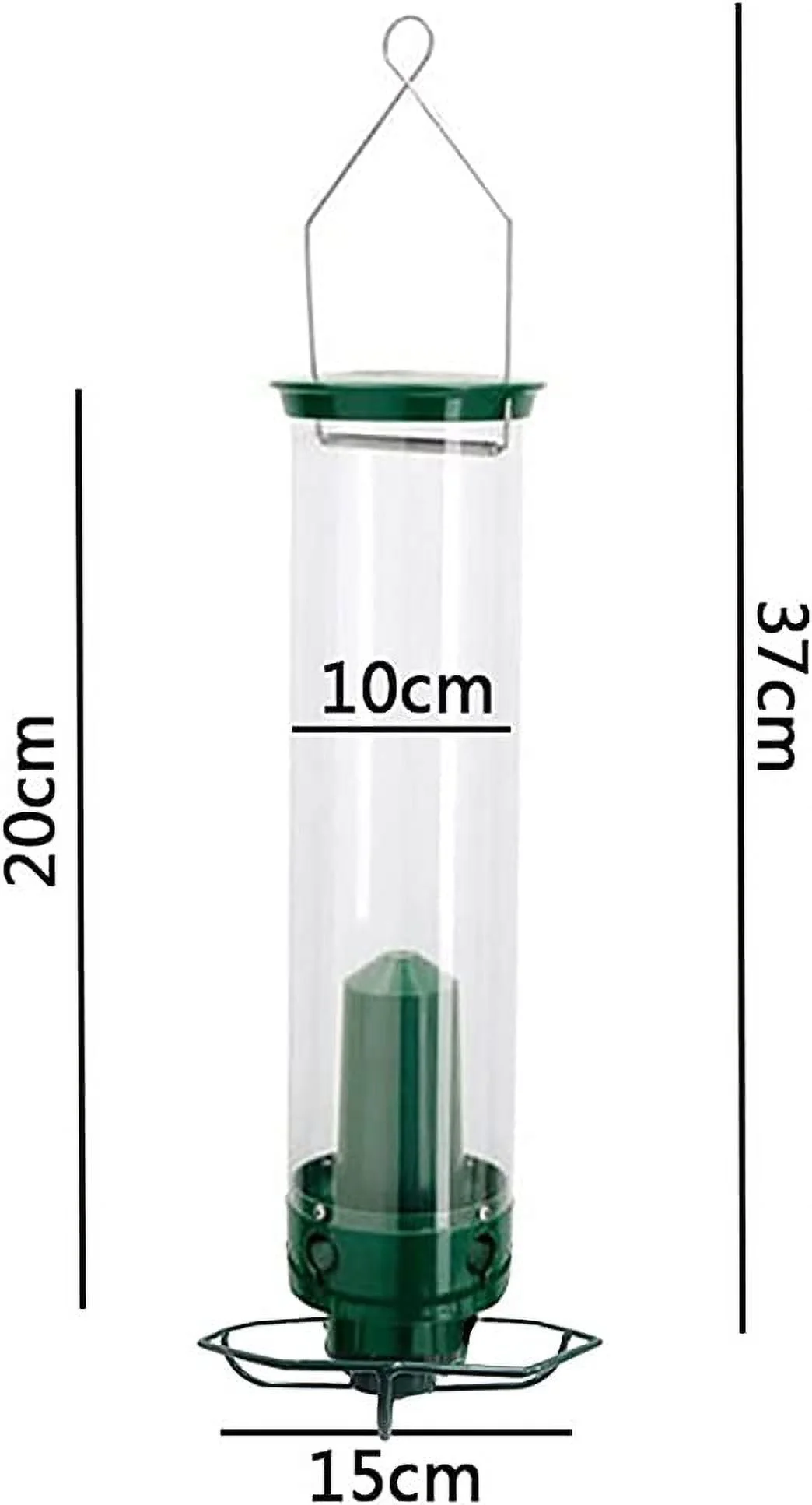Squirrel Proof Bird Feeder - Spinning Bird Feeders for Outside Hanging, Outdoors Anti Squirrels Bird Feeder Tube, Wild Birds Feeder for Outdoor Garden Yard Patio (1PC)