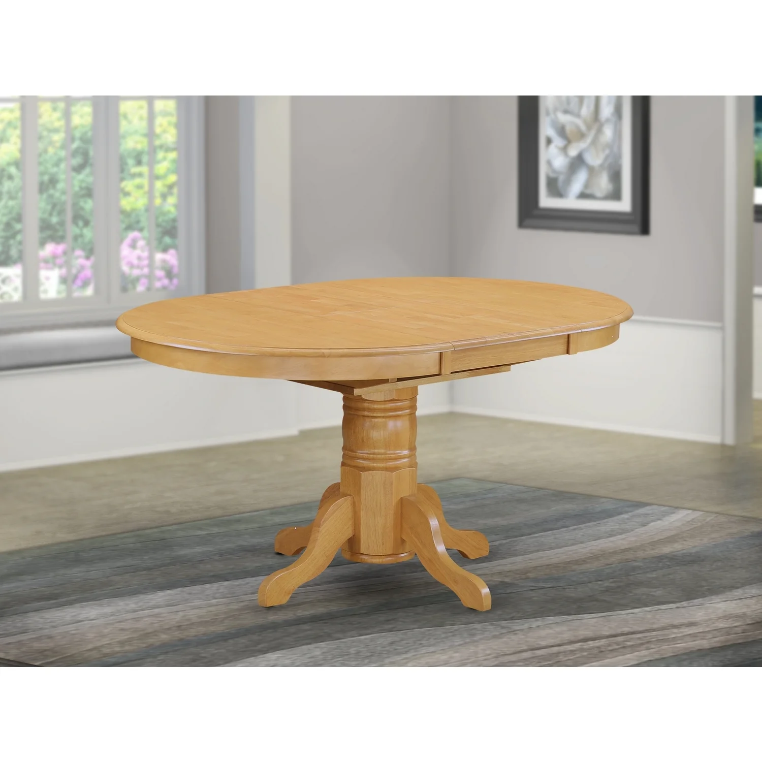 HomeStock Lakefront Luxury Oval Table With 18