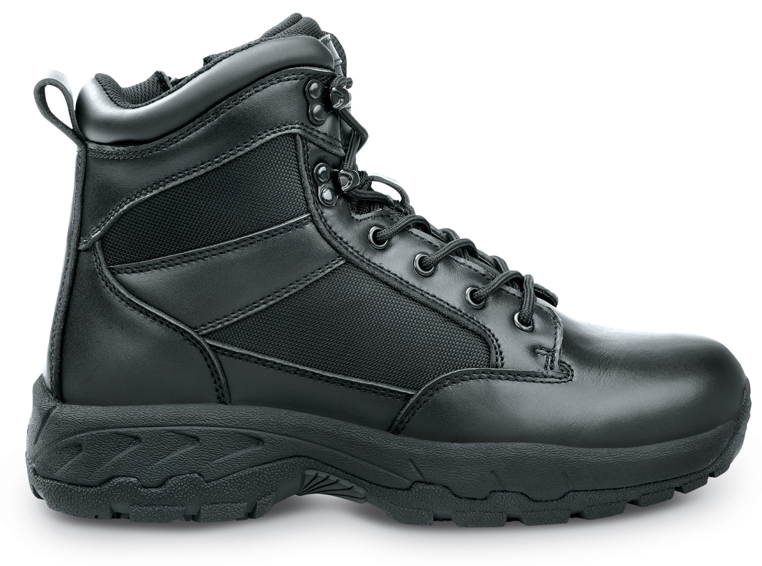 SR Max Jasper, Men's, Black, Soft Toe, Side-Zip, Slip Resistant Tactical Work Boot. (14.0 M)
