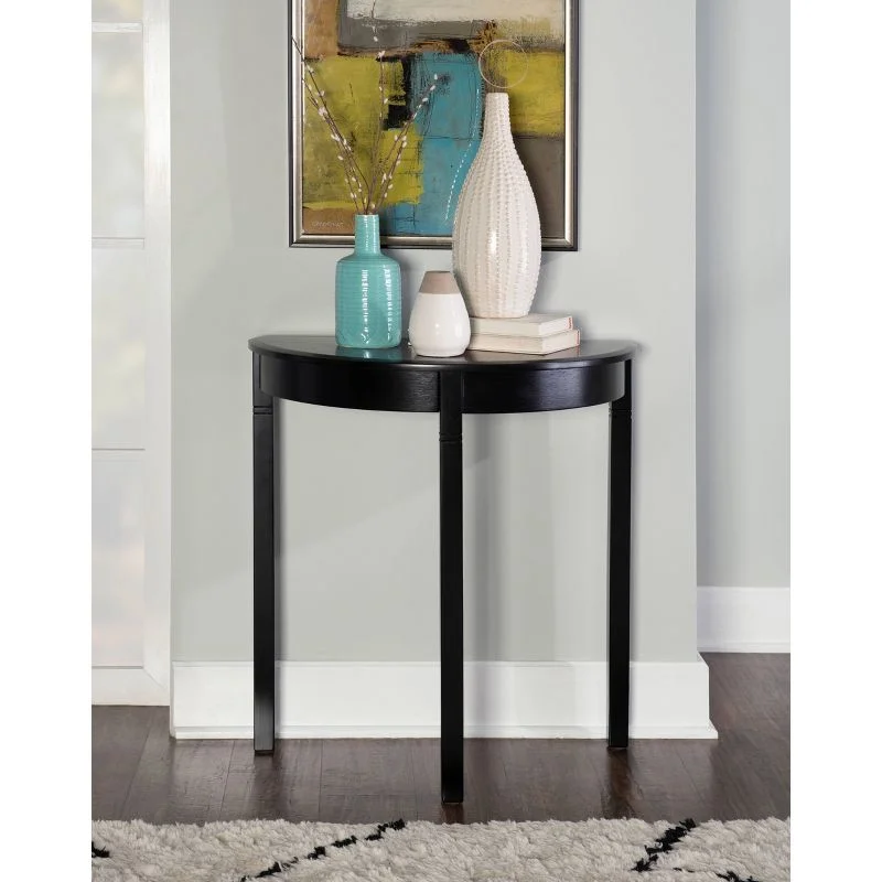 Black Wood Console Camden Table, 26