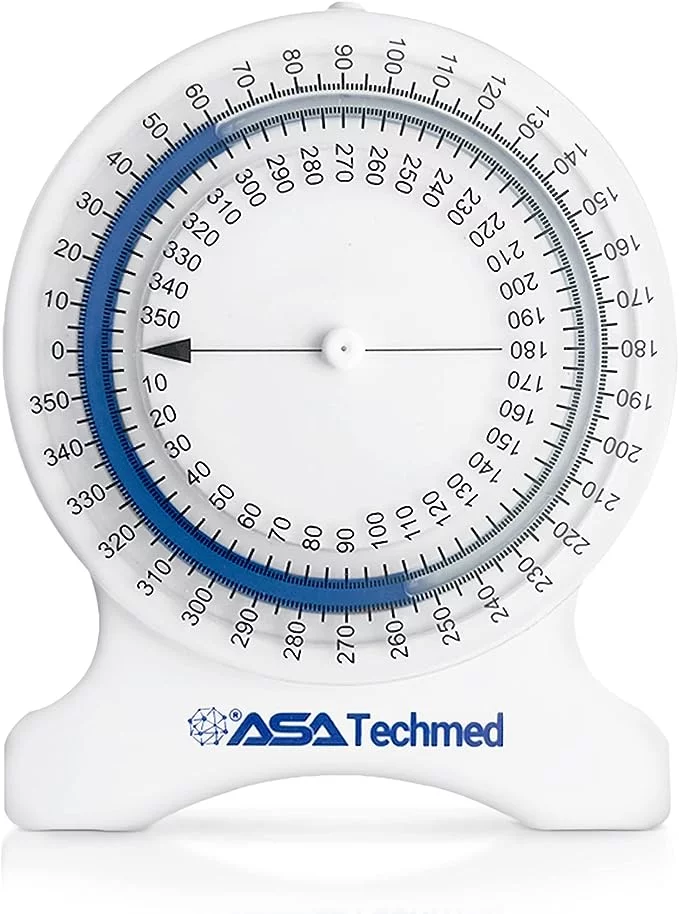 ASA TECHMED Bubble Inclinometer, Range of Motion Measuring Tool