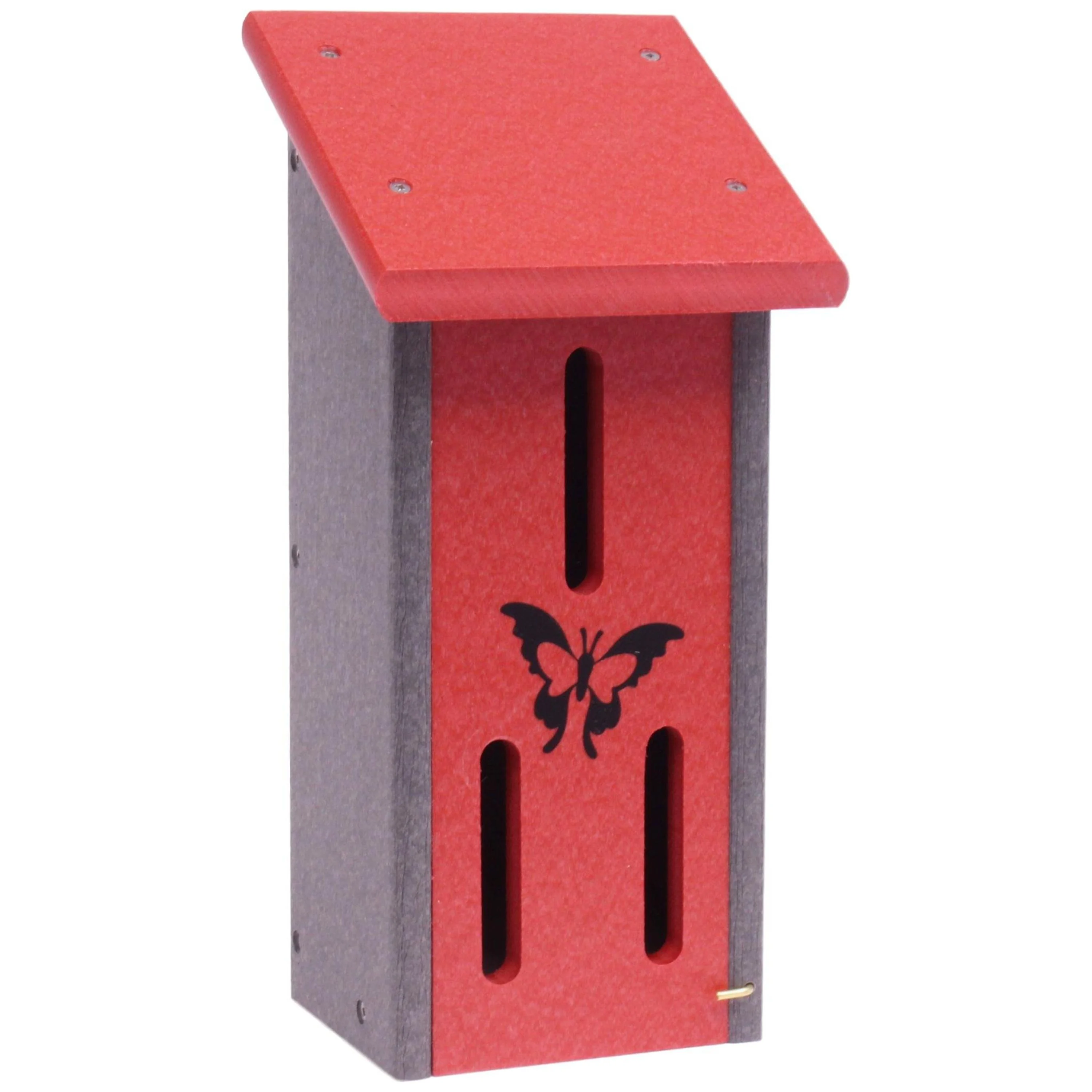 Amish-Made Butterfly House, Eco-Friendly Poly Lumber Purple/Lime Green