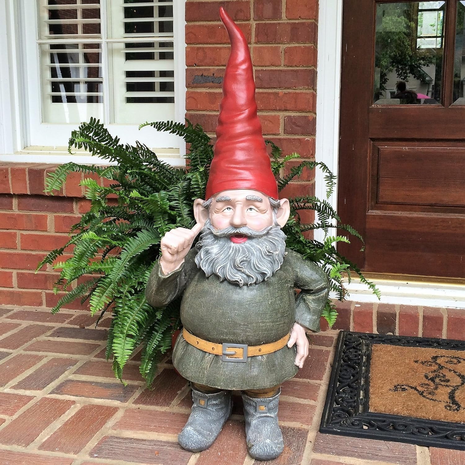 Rumple The Garden Gnome Thumbs Up Statue 34