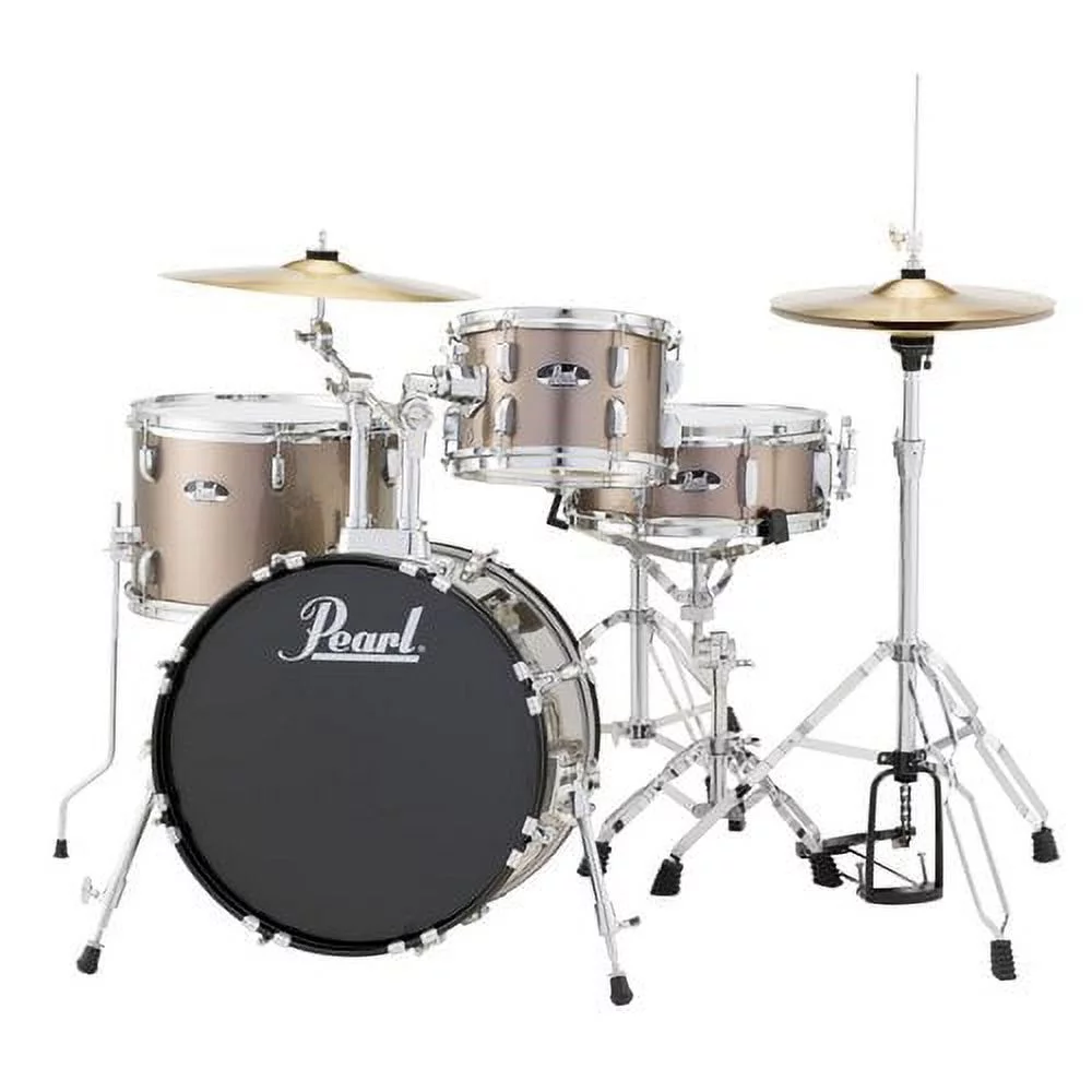Pearl Roadshow RS584 4-Piece Drumset w/ Hardware & Cymbals - Bronze