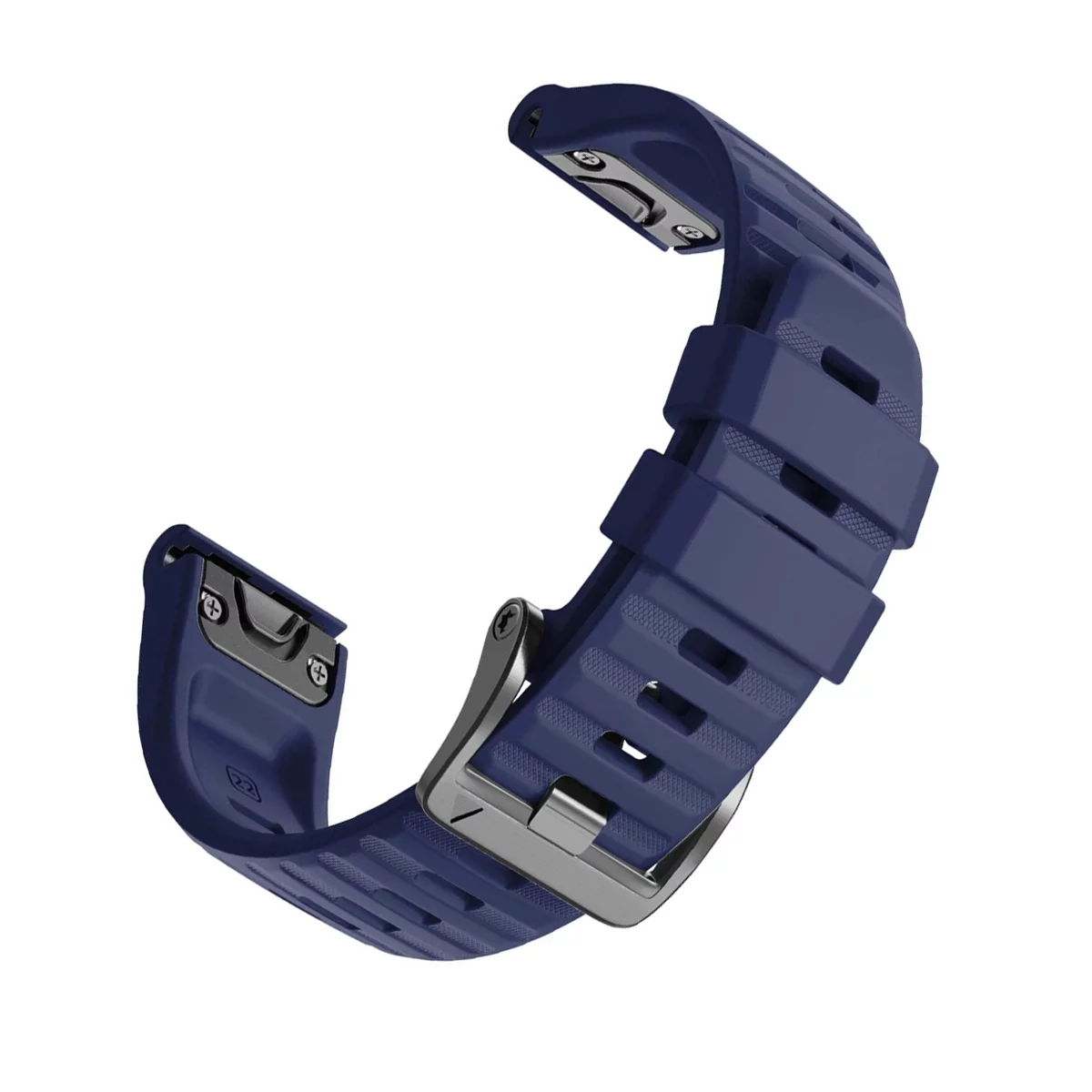 WUWOCJ Replacement Straps Compatible with Garmin Fenix 7/Fenix 6/Fenix 6 Pro/Fenix 5/Fenix 5 Plus, 22mm Soft Silicone Sport Bands (Navy)