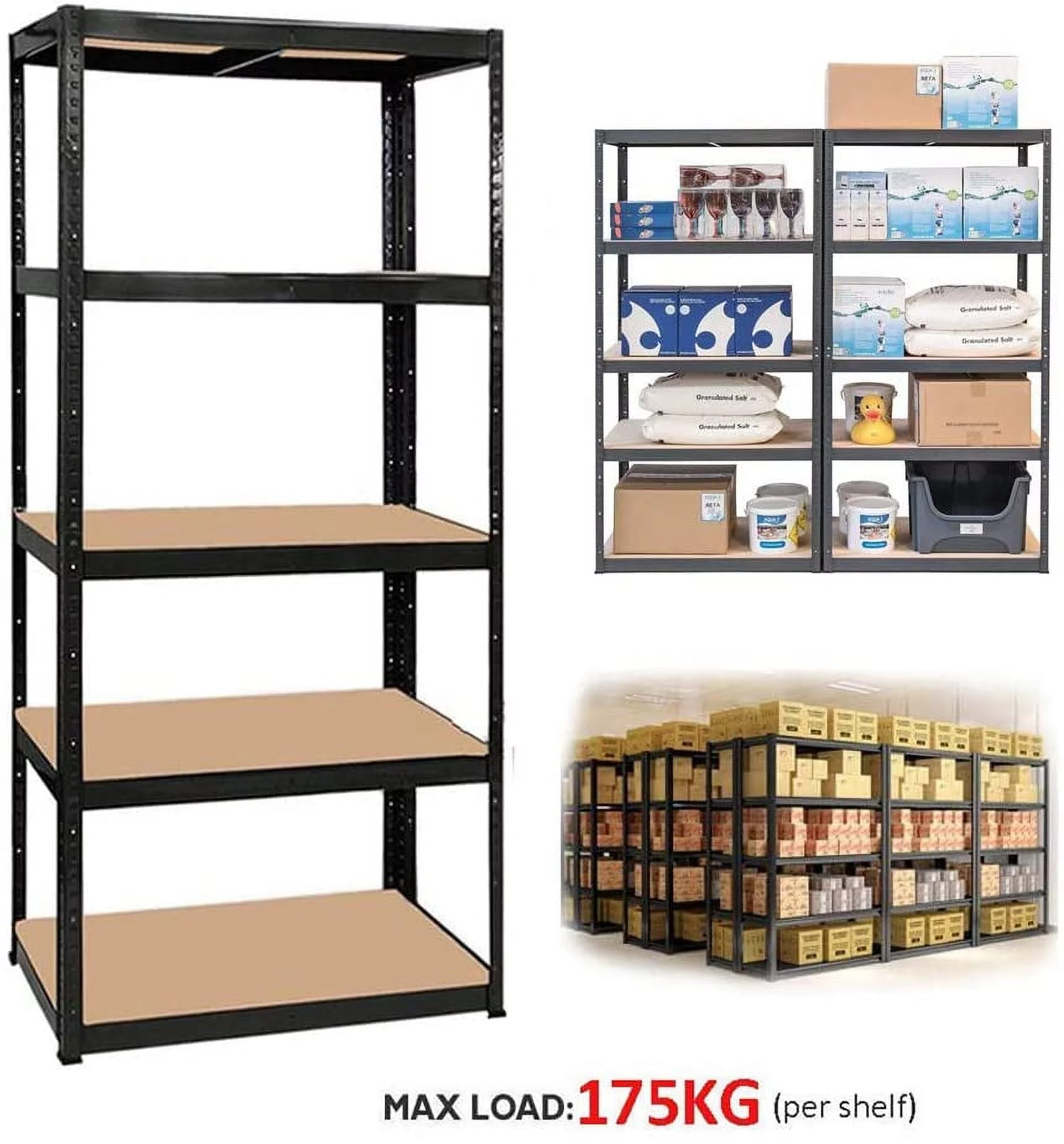 Bowoshen Thicken Shelves Storage Rack 59.1